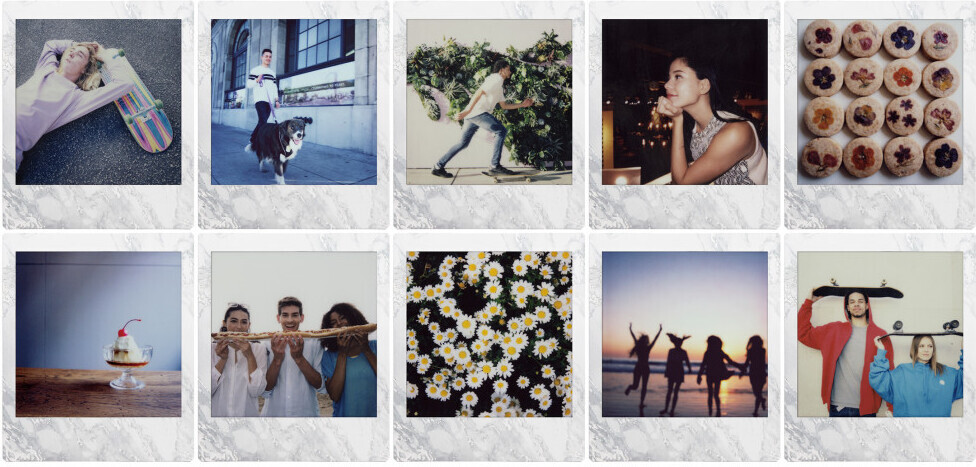Fujifilm Instax Square Film Monochrome pikafilmi, 10 kuvaa