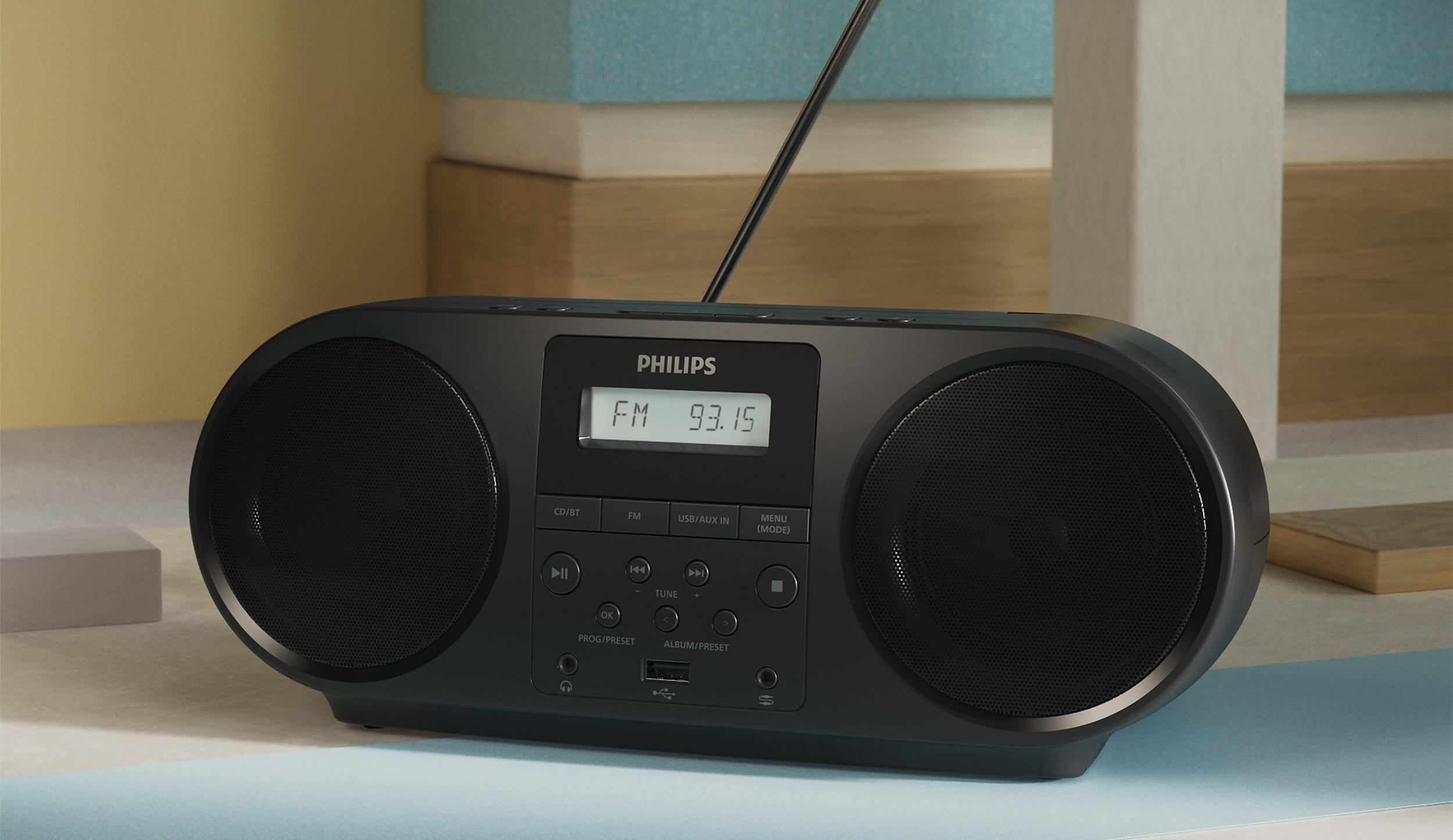 Philips CD Soundmachine kannettava CD-soitin FM-radiolla, TAZ5000/10