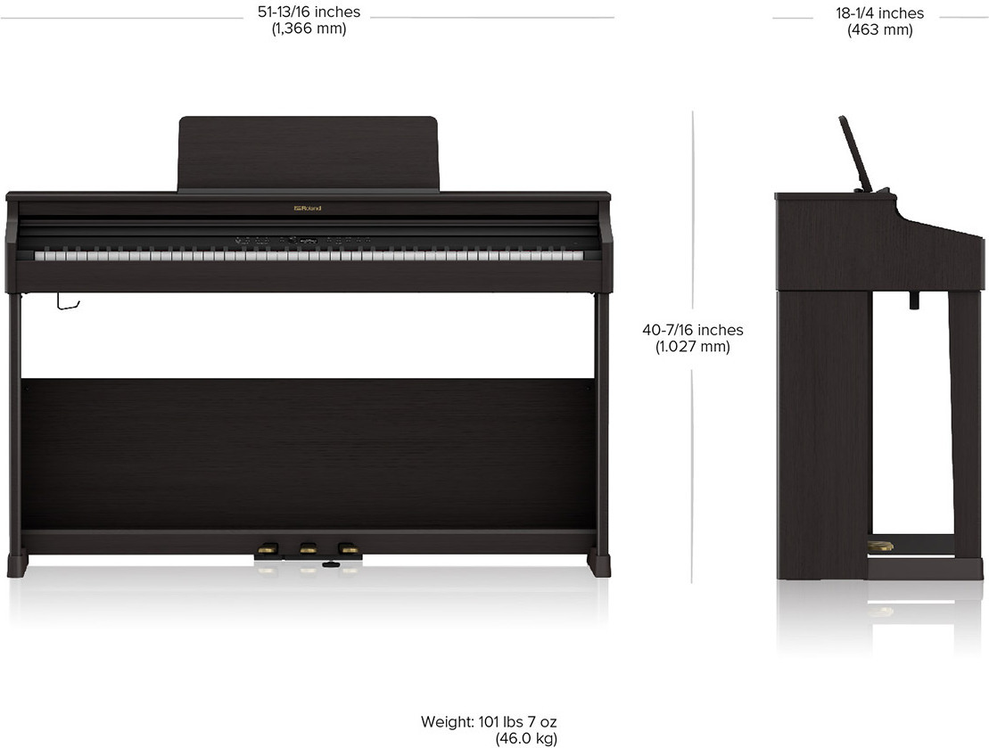 Roland RP701 -digitaalipiano, valkoinen