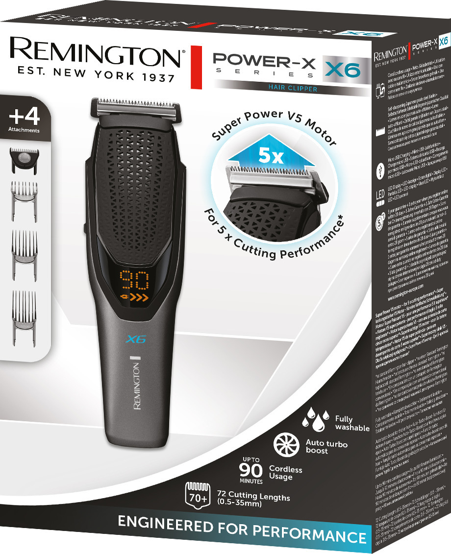 Remington HC6000 X6 Power-X Series -hiustenleikkuri