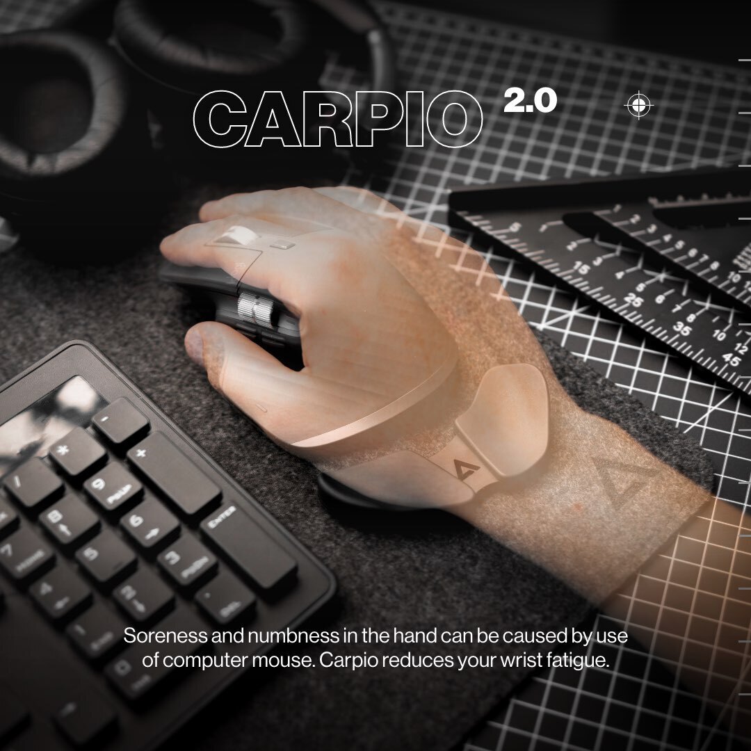 Deltahub Carpio 2.0 -rannetuki vasempaan käteen, koko S, valkoinen