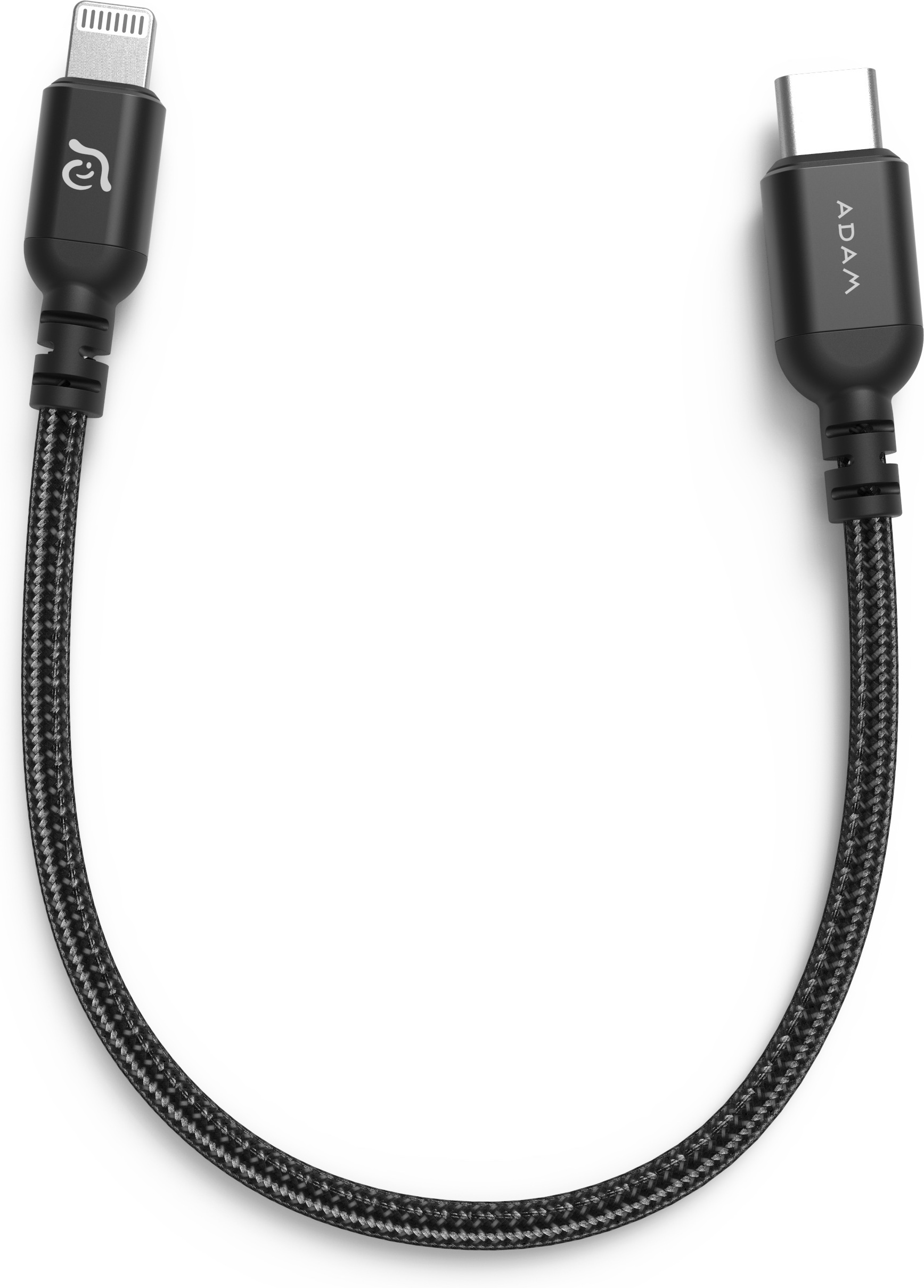 Adam Elements PeAK II C20B USB-C - Lightning Cable, 20cm, Black  (ACBADCL20BBK) 