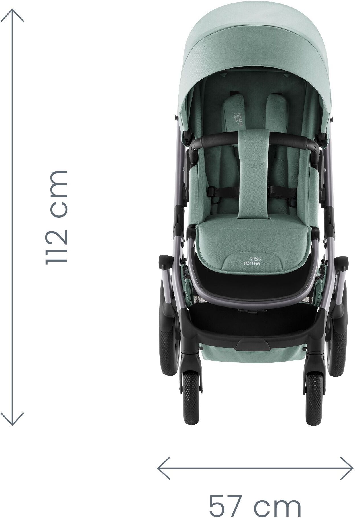 BRITAX RÖMER SMILE 5Z -rattaat, Midnight Grey