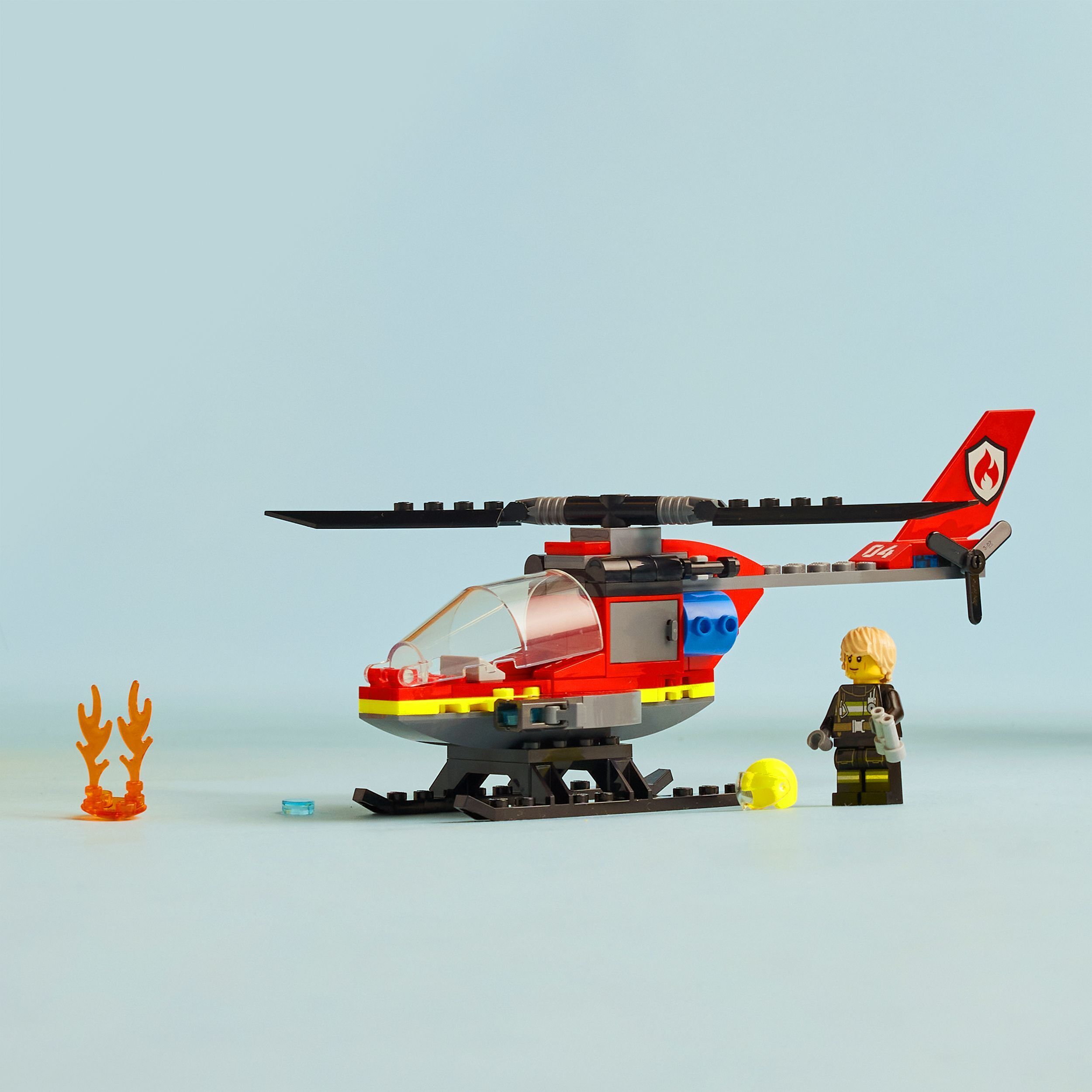 LEGO City Fire 60411  - Palokunnan pelastushelikopteri