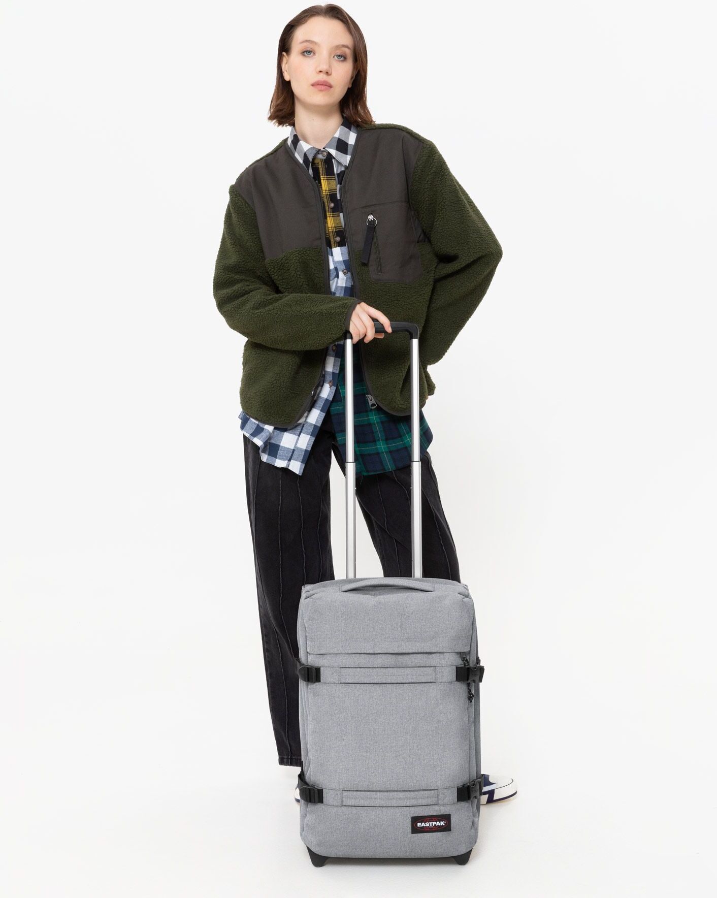 Eastpak TRANSIT'R S 51 cm -matkalaukku, harmaa