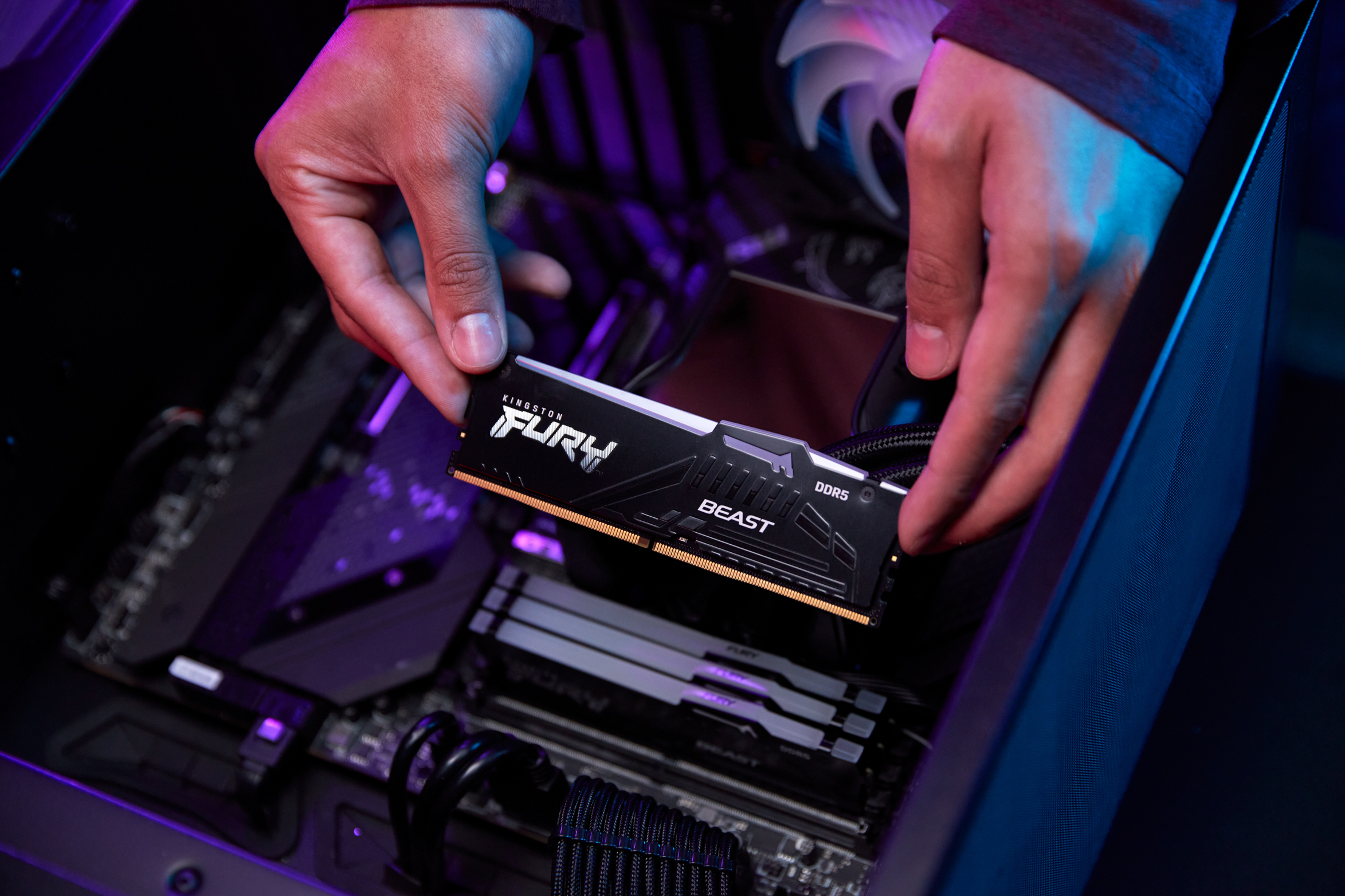 Kingston FURY Beast DDR5 RGB EXPO 6000 MHz CL36 8 Gt -muistimoduli