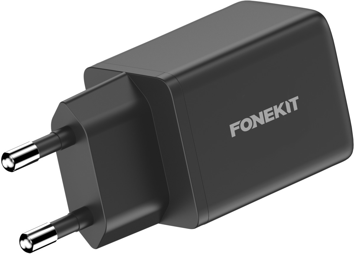 FoneKit GaN PD 45W -verkkovirtalaturi, USB-C, valkoinen