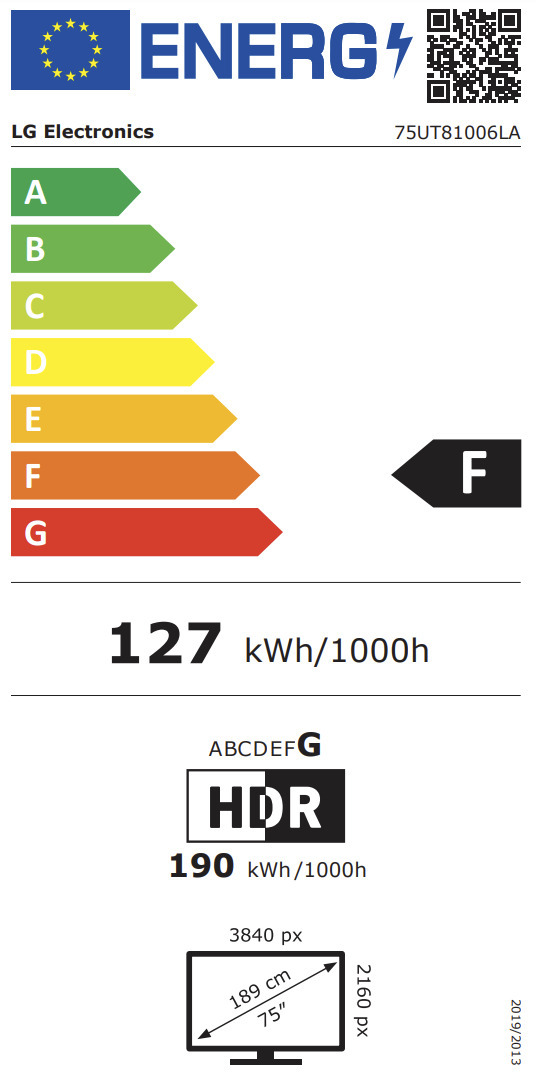LG 75'' UT81 – 4K LED TV