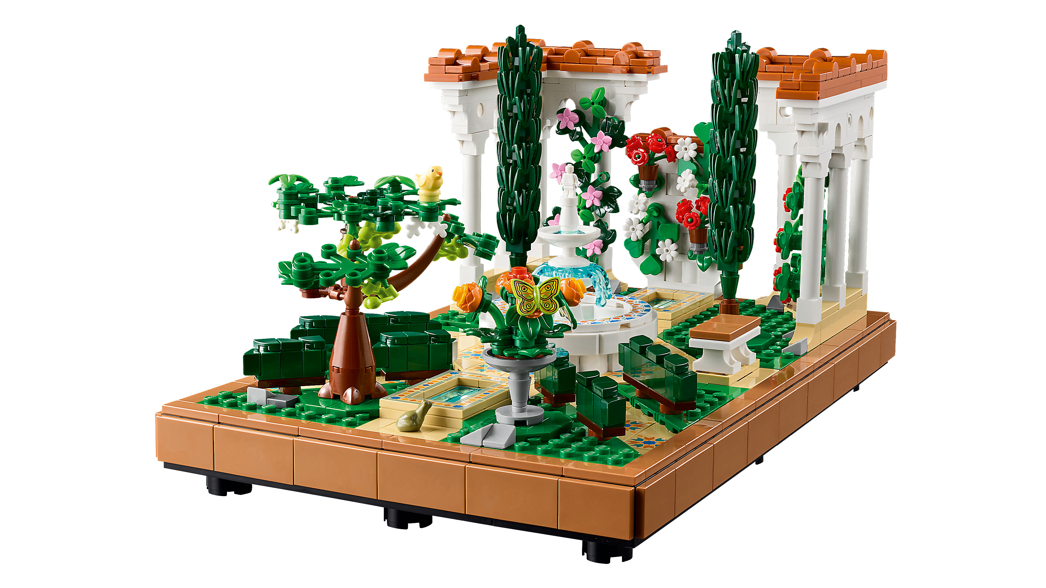 LEGO Icons 10359 – Puutarha ja suihkulähde