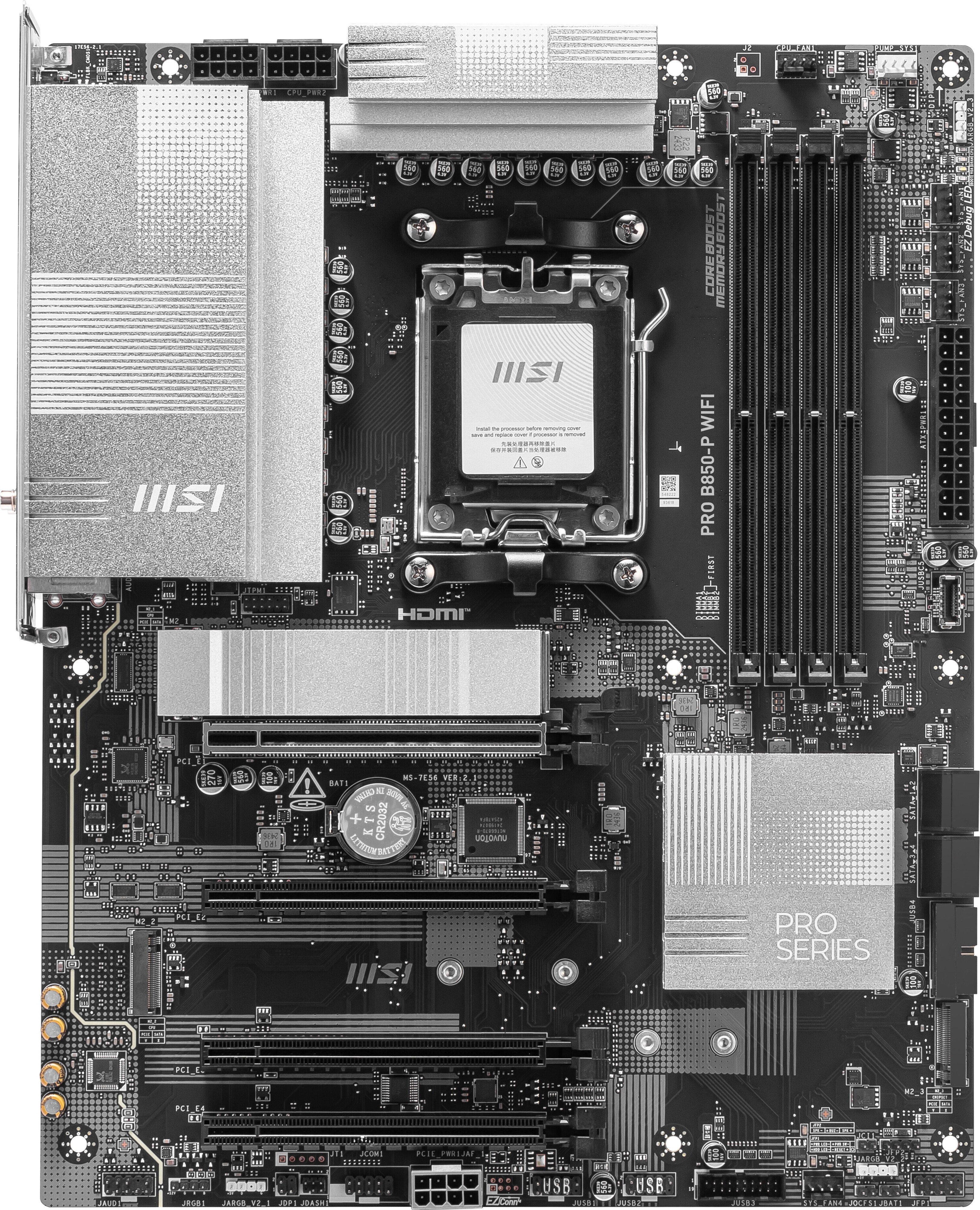 MSI PRO B850-P WIFI AM5 ATX-emolevy