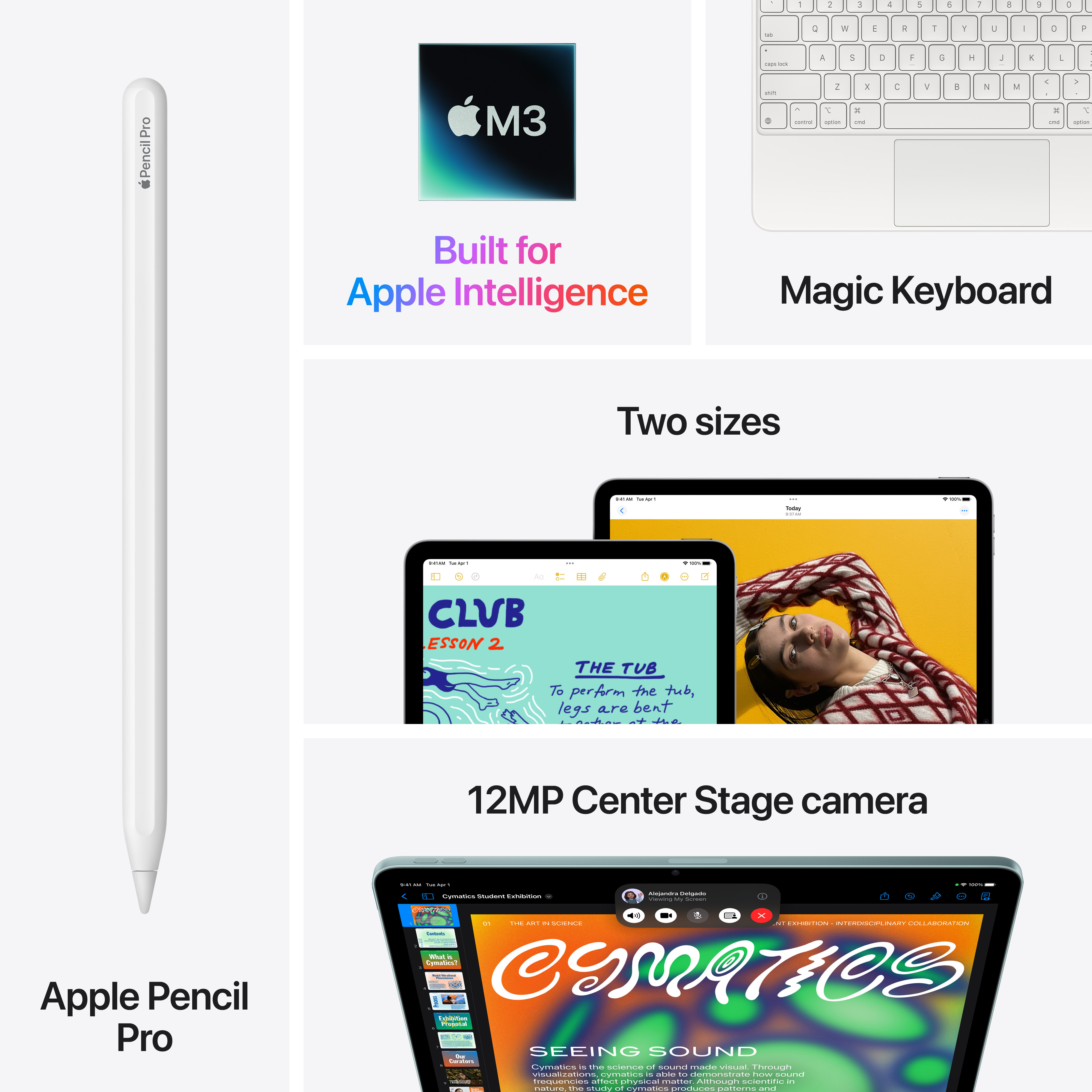 Apple iPad Air 11" M3 128 Gt WiFi 2025, tähtiharmaa (MC9W4)