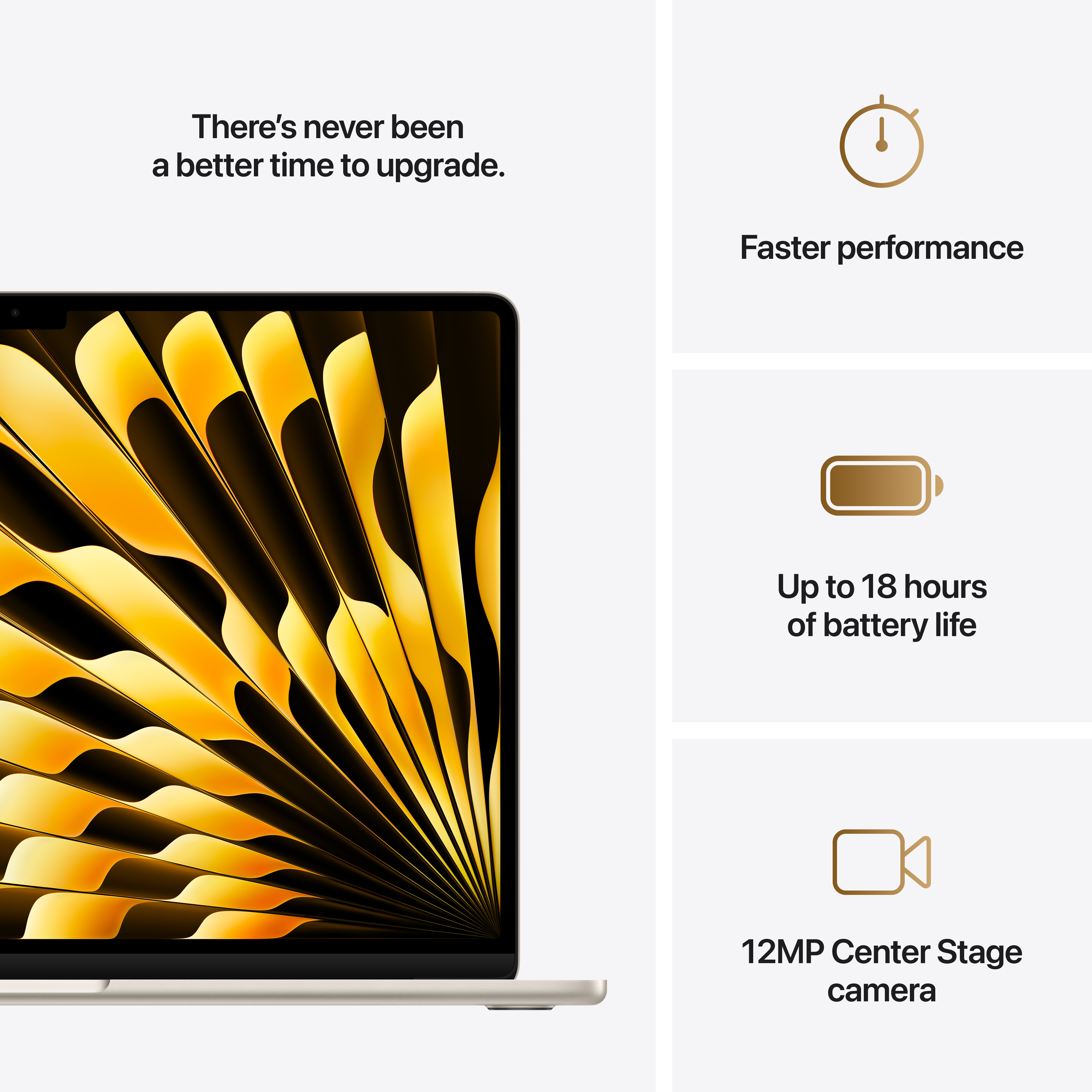 Apple MacBook Air 15" M4 24 Gt, 512 Gt 2025 -kannettava, tähtivalkea (MC6K4)