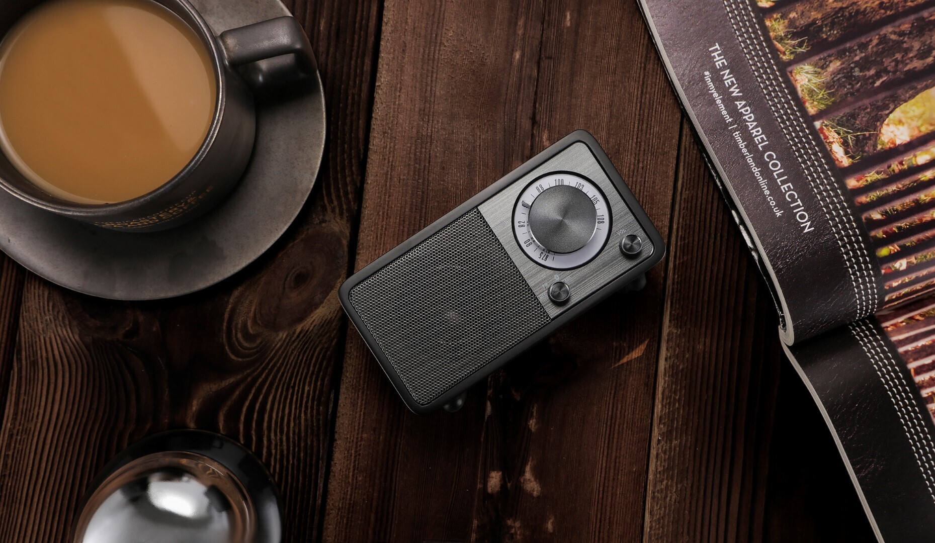 Sangean Genuine Mini WR-7 -FM-radio Bluetooth-yhteydellä, musta