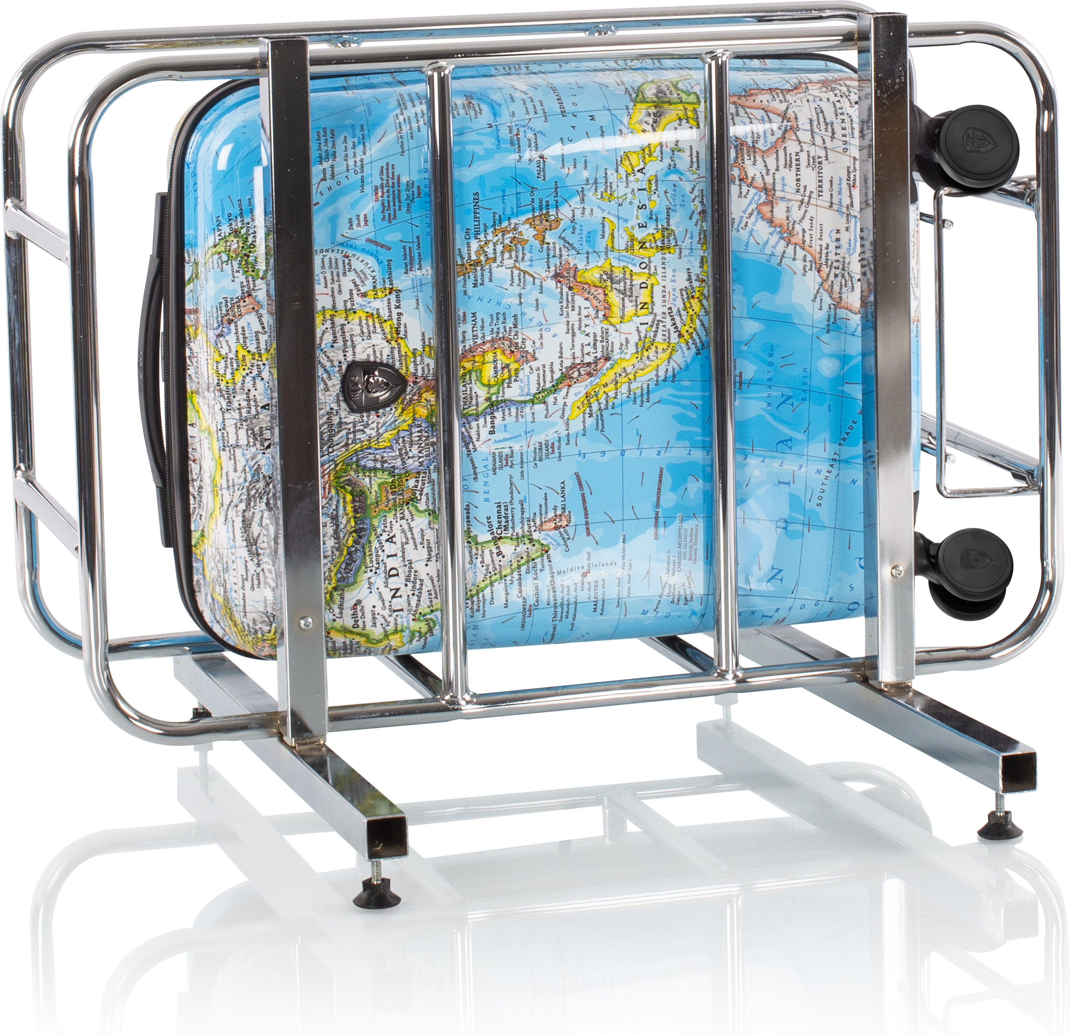Heys Journey 3G Fashion Spinner 53 cm -matkalaukku, värillinen kartta