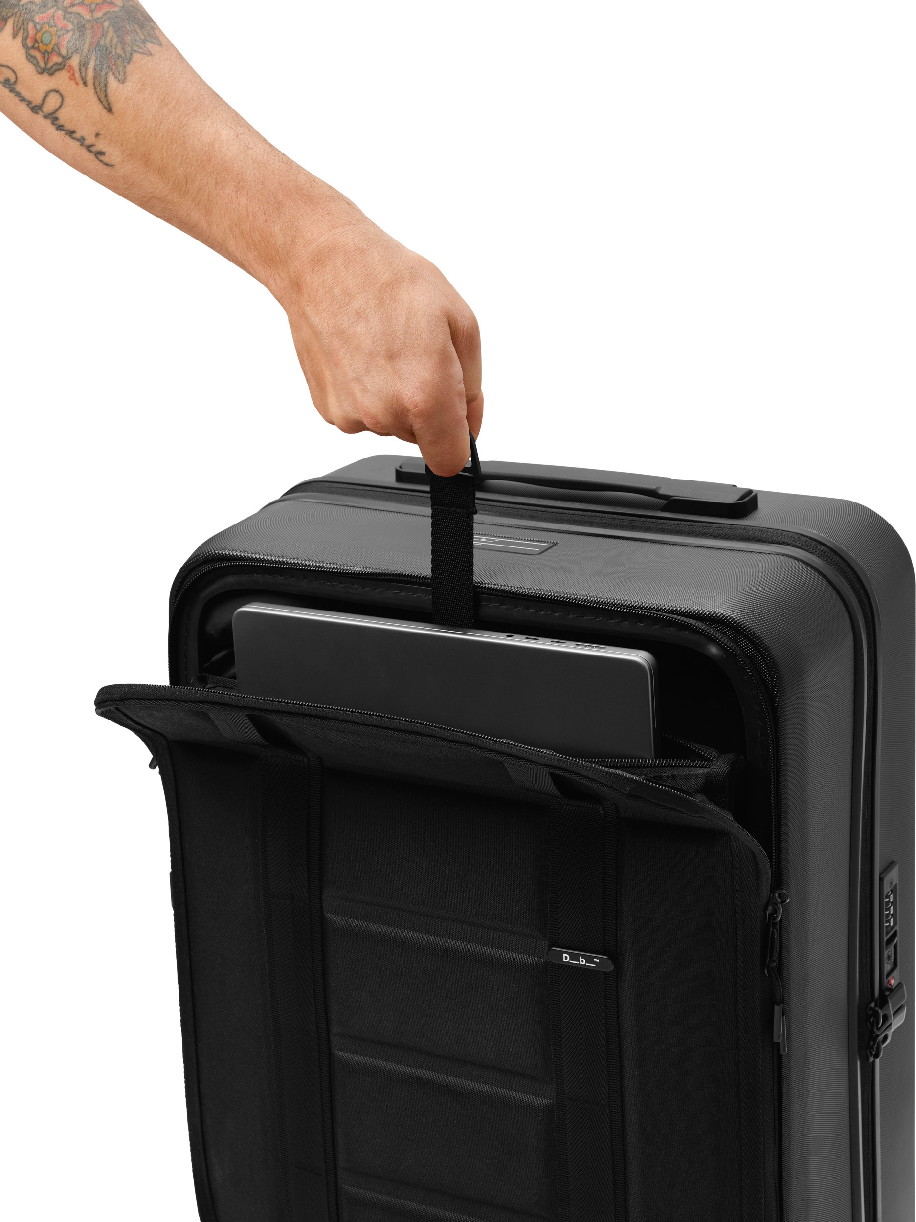 Db Ramverk Front-access Carry-on -matkalaukku, 55 cm, sprite lightning red