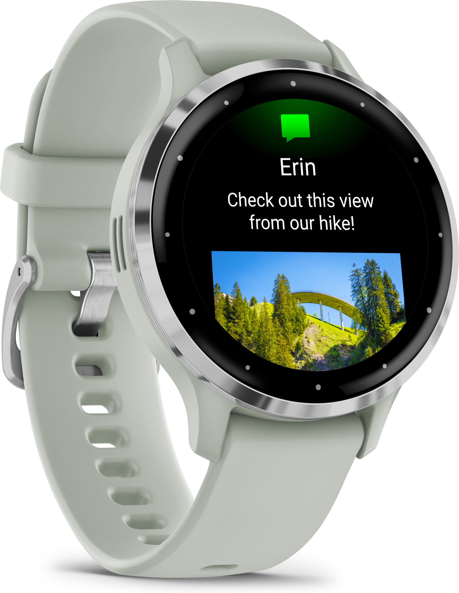 Garmin Venu 3S -älykello, vihertävä