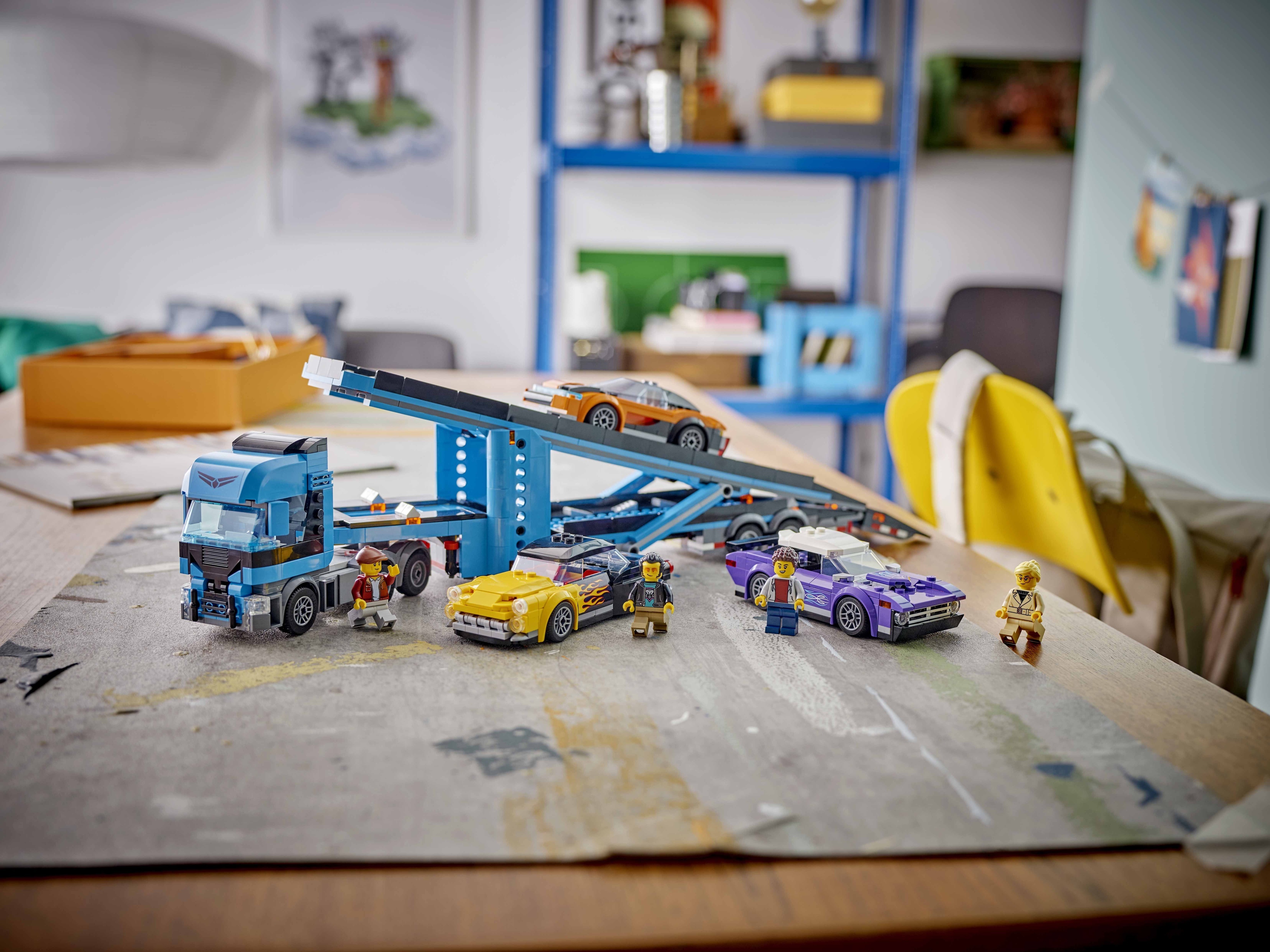 LEGO City Big Vehicles 60408  - Urheiluautojen kuljetusauto
