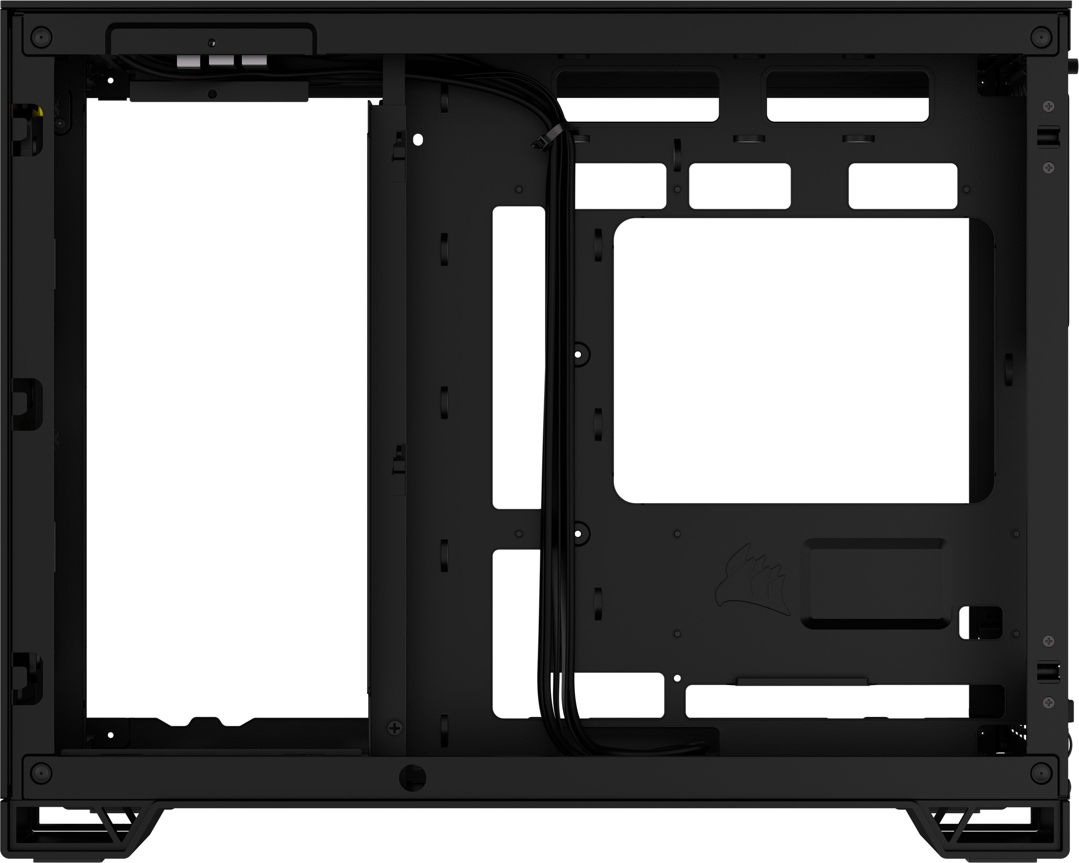 Corsair 2500D Airflow Micro-ATX-kotelo ikkunalla, musta