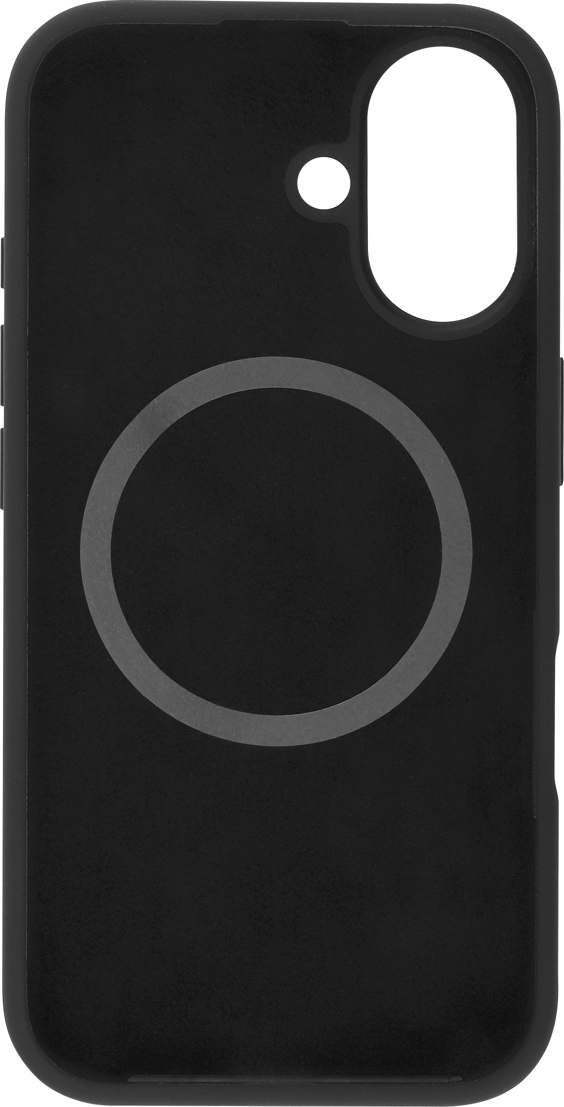 FoneKit MagSafe-yhteensopiva Liquid Silicone -suojakuori, iPhone 16, musta