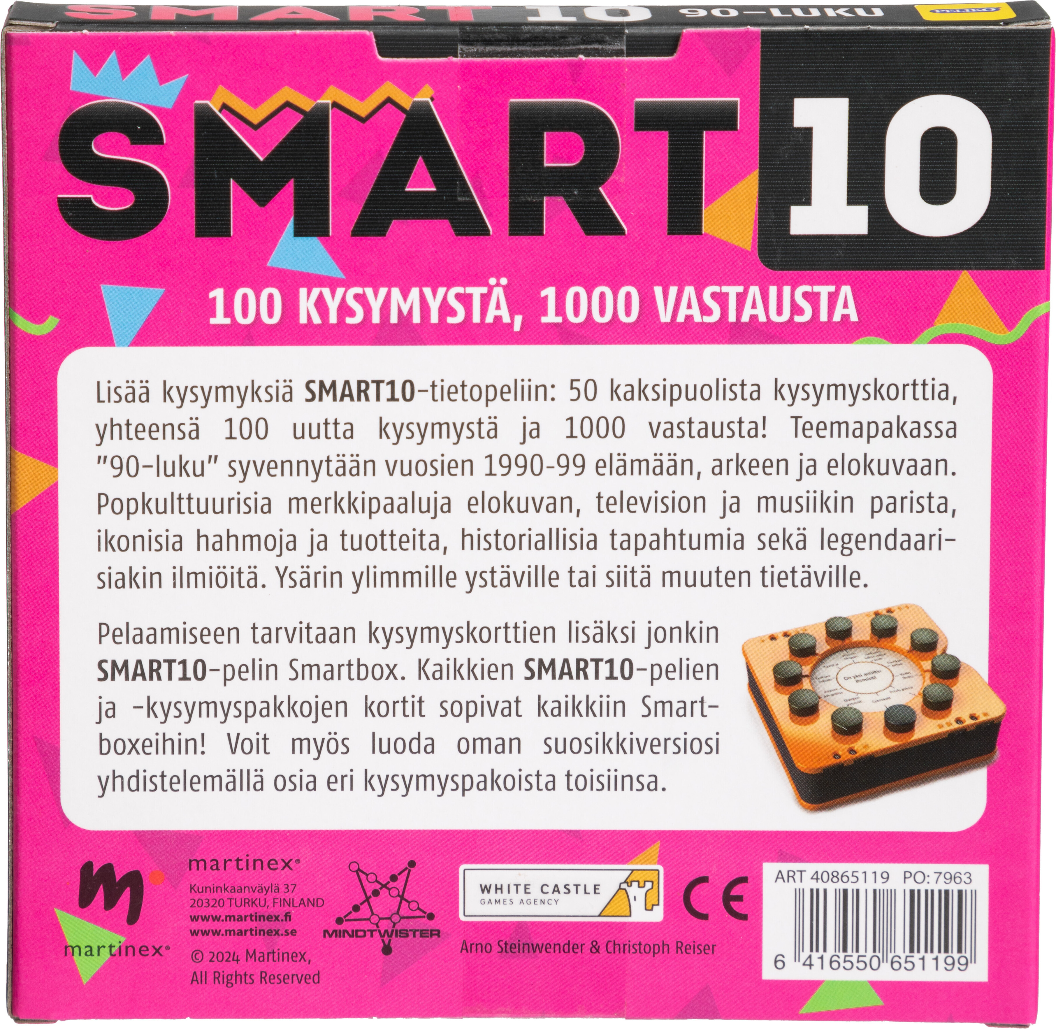 Smart10 -lisäkysymykset, 90-luku
