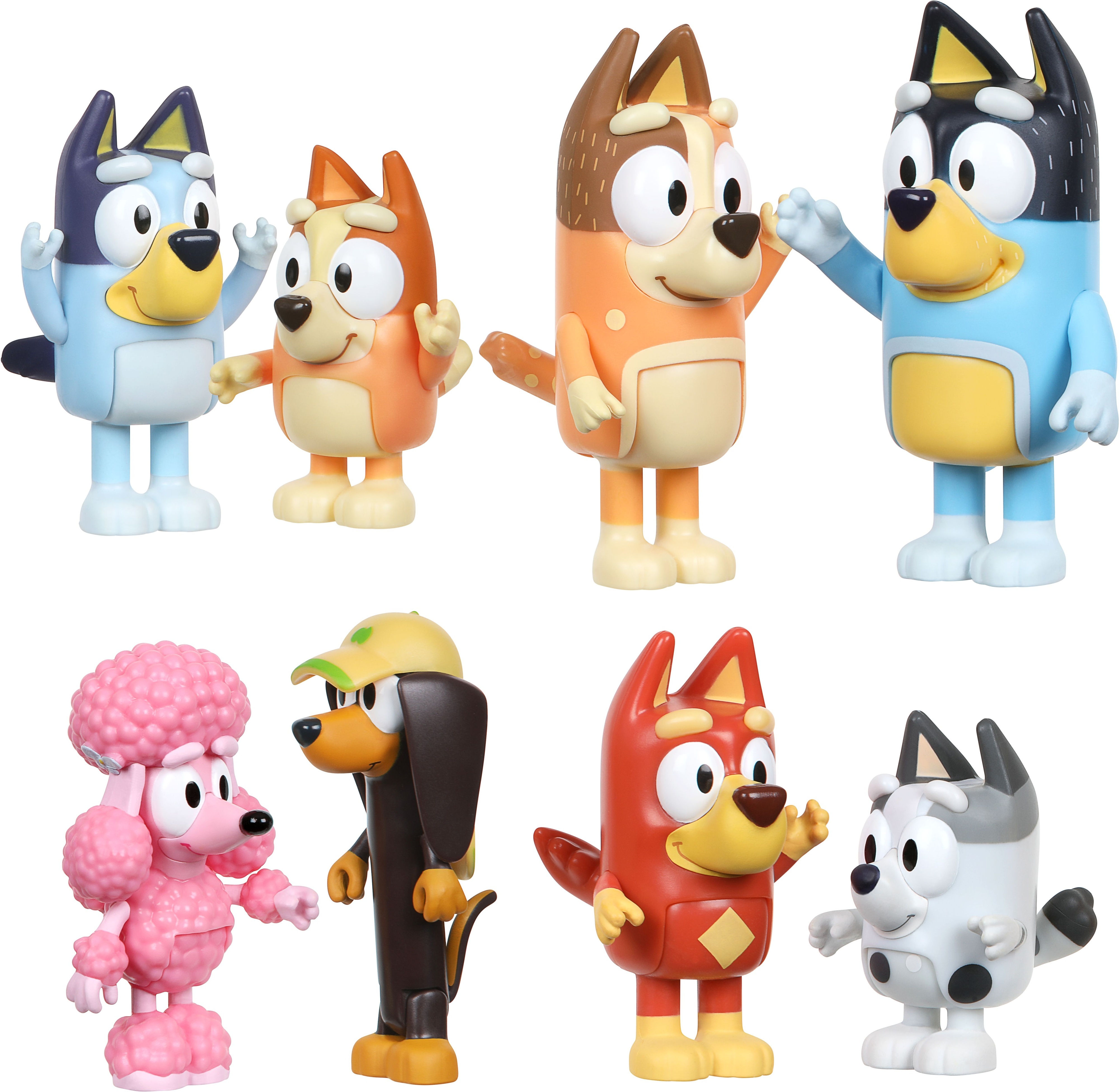Bluey Figures Multipack - hahmopakkaus, 8 hahmoa