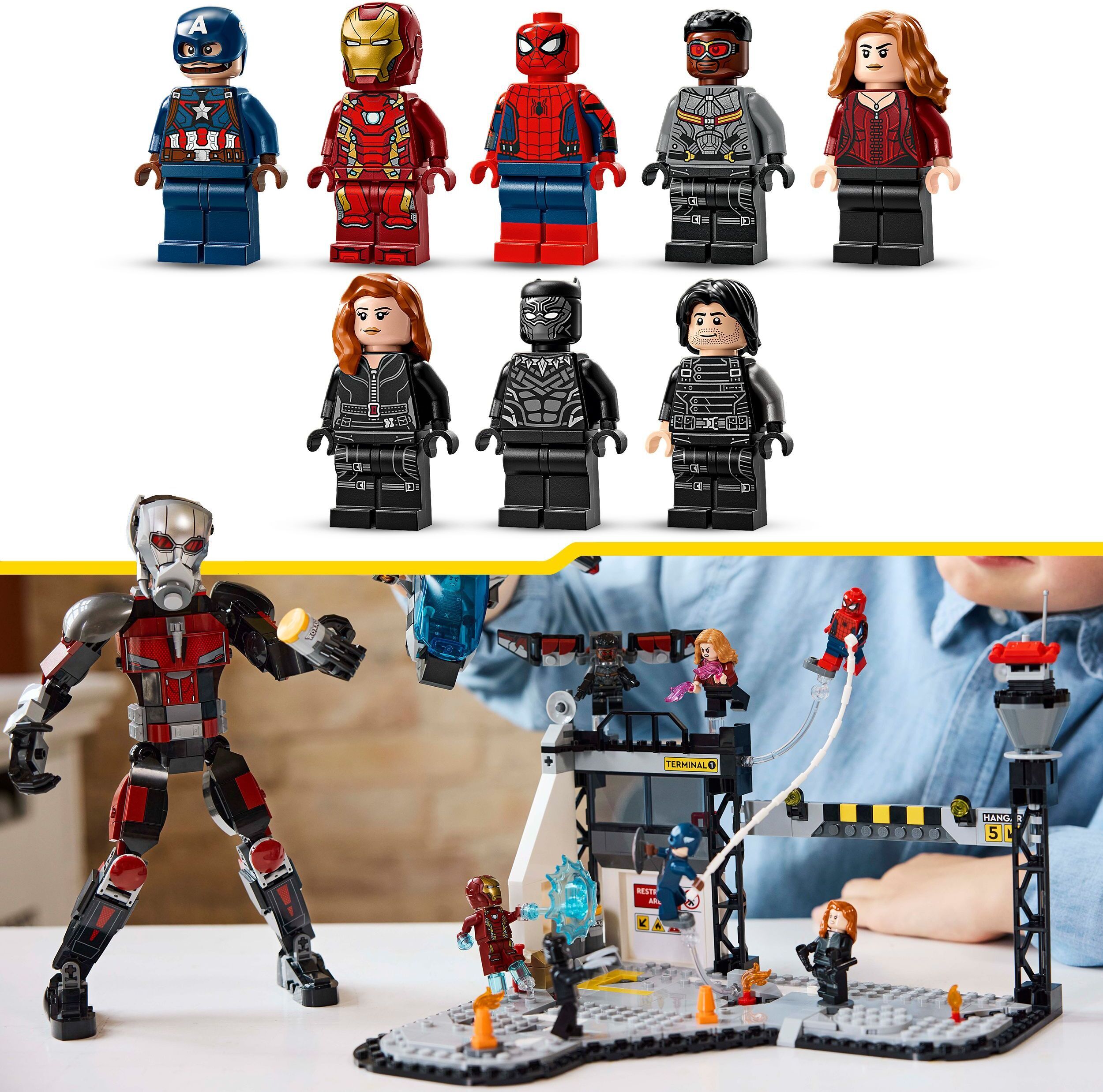 LEGO Super Heroes Marvel 76314 – Captain America: Civil War Toimintataistelu