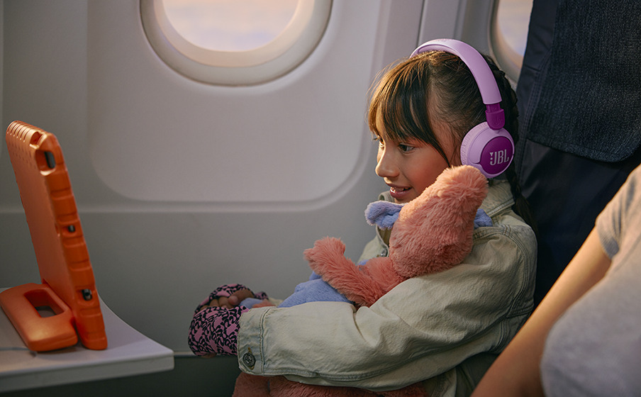 JBL JR 320BT lasten sankakuulokkeet, liila