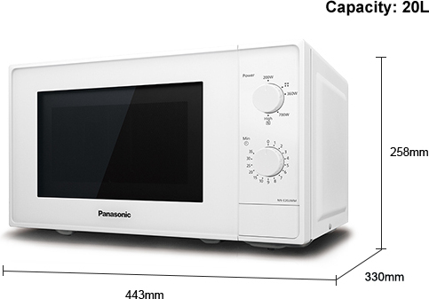 Panasonic NN-E20JWMEPG mikroaaltouuni, valkoinen
