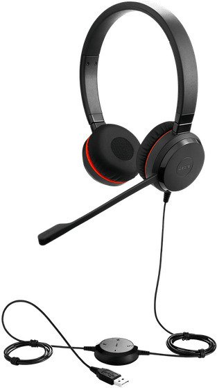 Jabra EVOLVE 20 MS SE -stereo-sankakuuloke, musta
