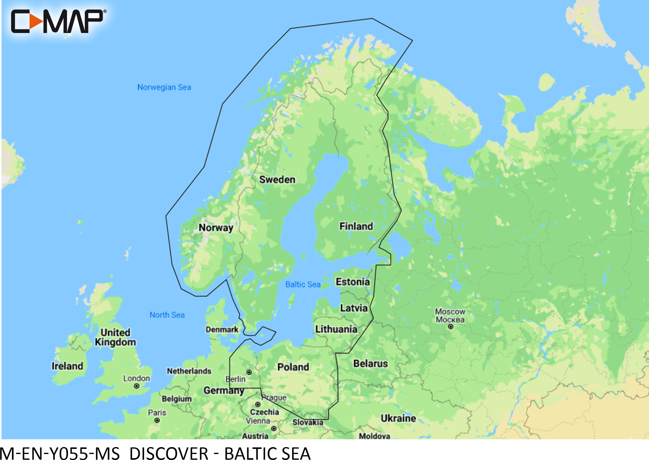 C-Map Discover Y055 - Suomen sisävedet ja merialueet -kartta,  SD/microSD-kortti, 8 Gt – 