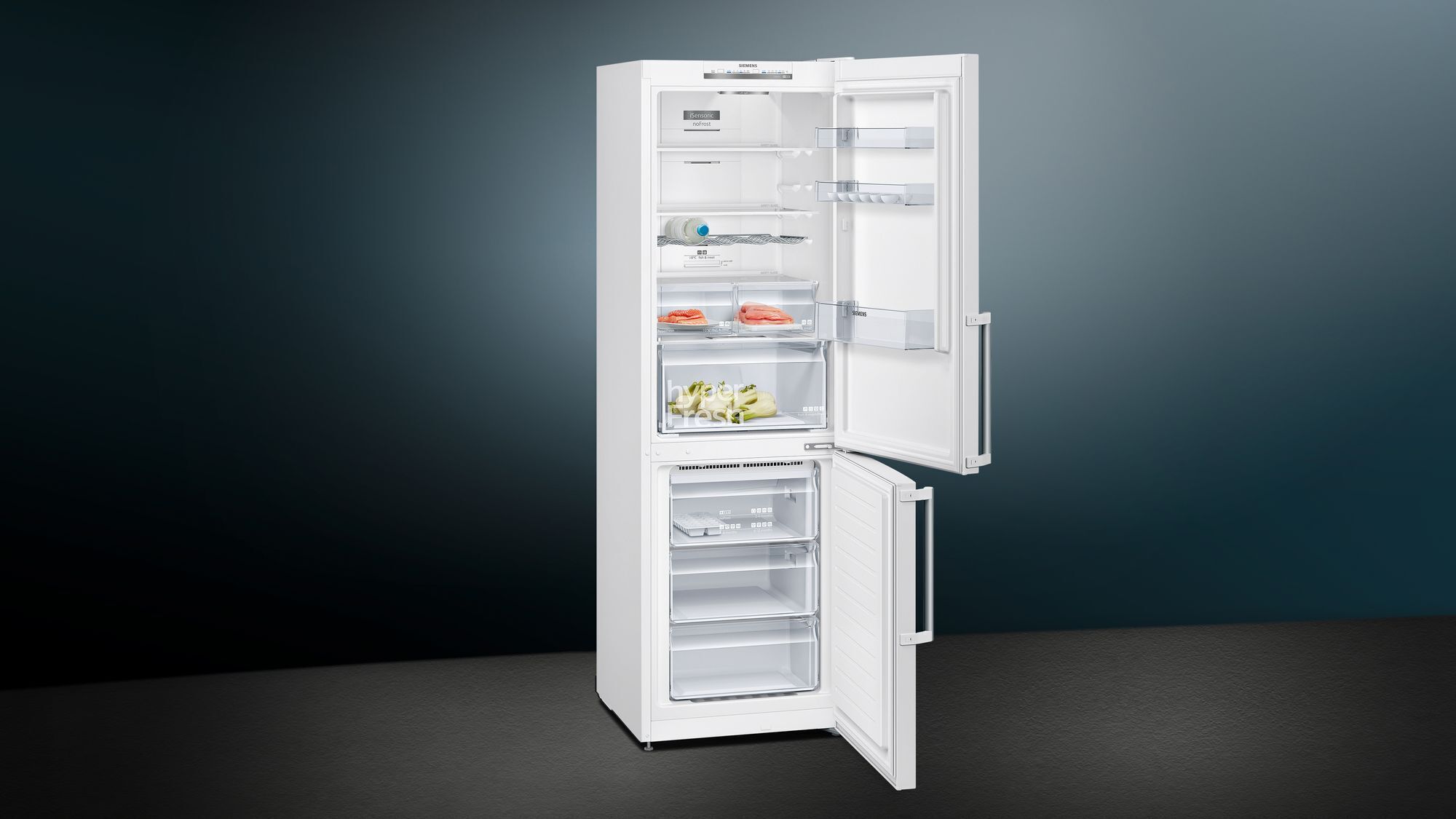 Siemens KG36NVWEP iQ300 jääkaappipakastin, valkoinen