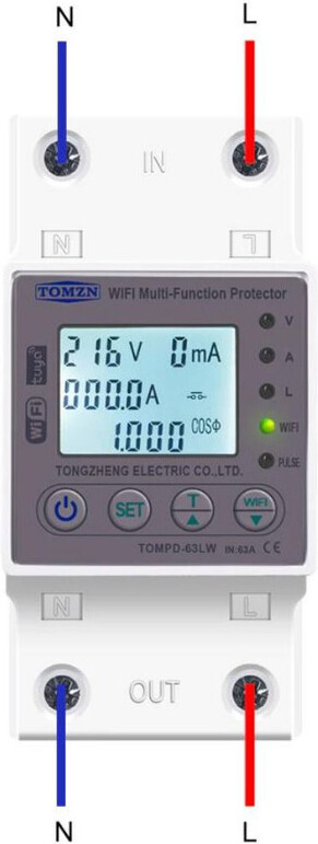 TOMZN PD-63LW WiFi-ohjattava älyrele