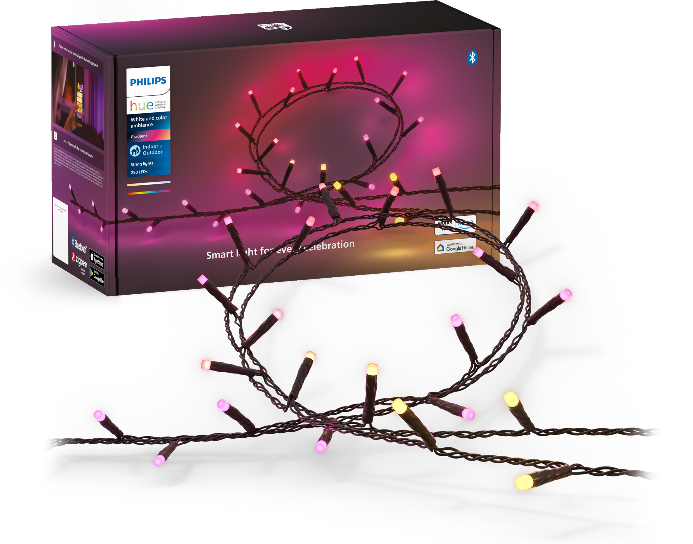 Philips HUE Festavia valosarja, 250 lediä