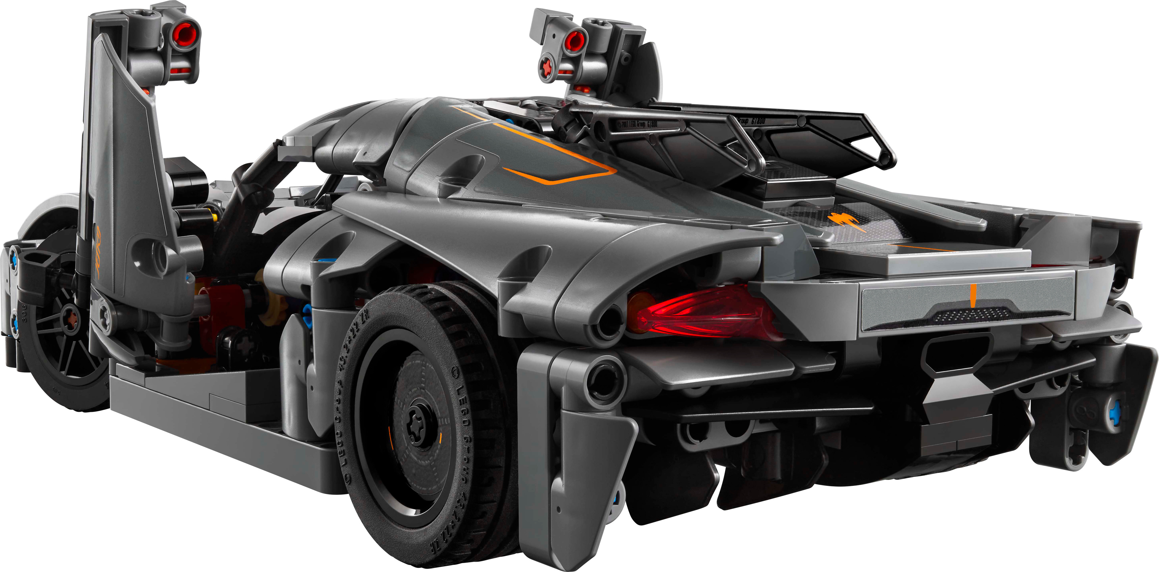 LEGO Technic 42173 - Harmaa hyperauto Koenigsegg Jesko Absolut