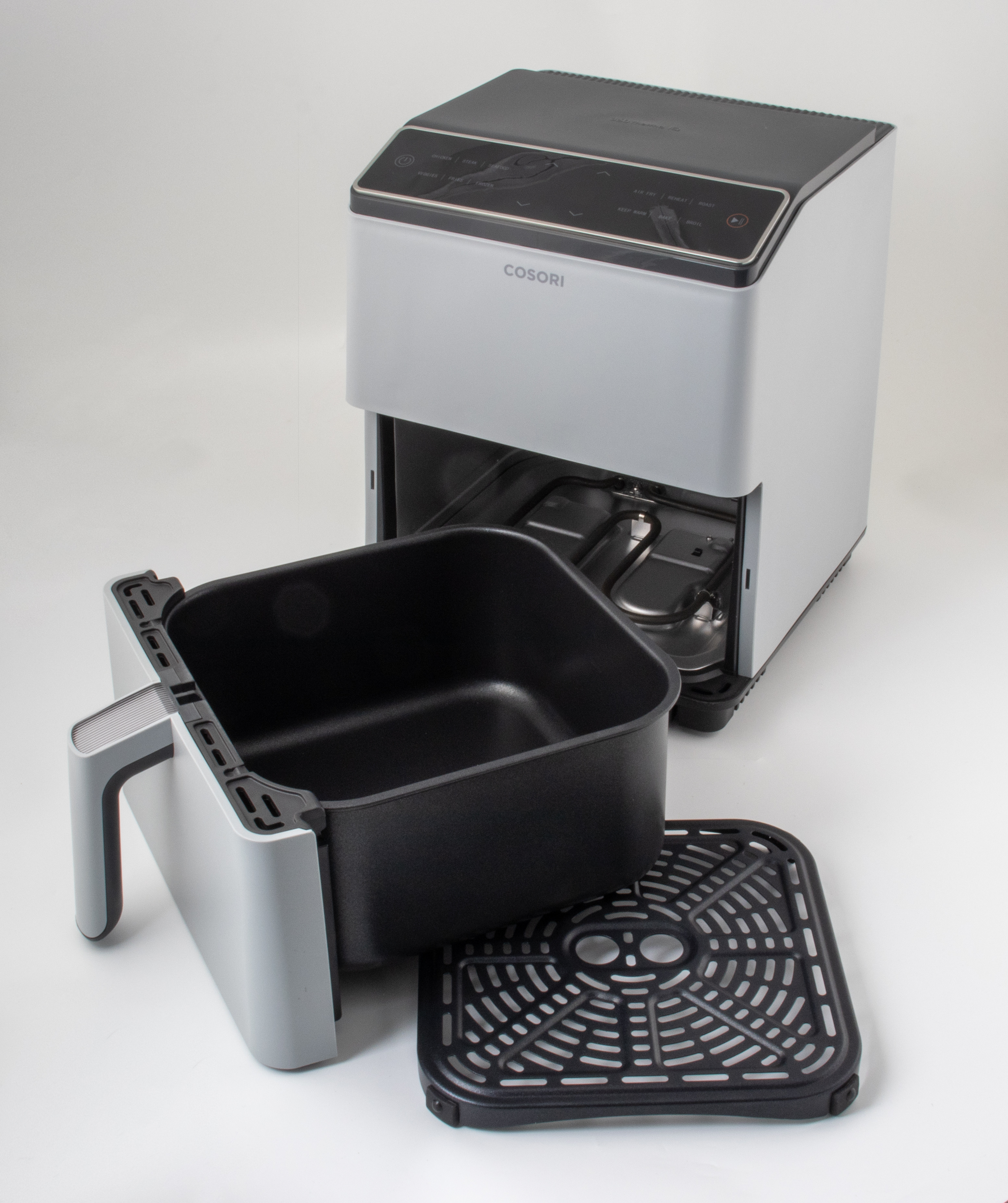 Cosori Dual Blaze -airfryer, tummanharmaa
