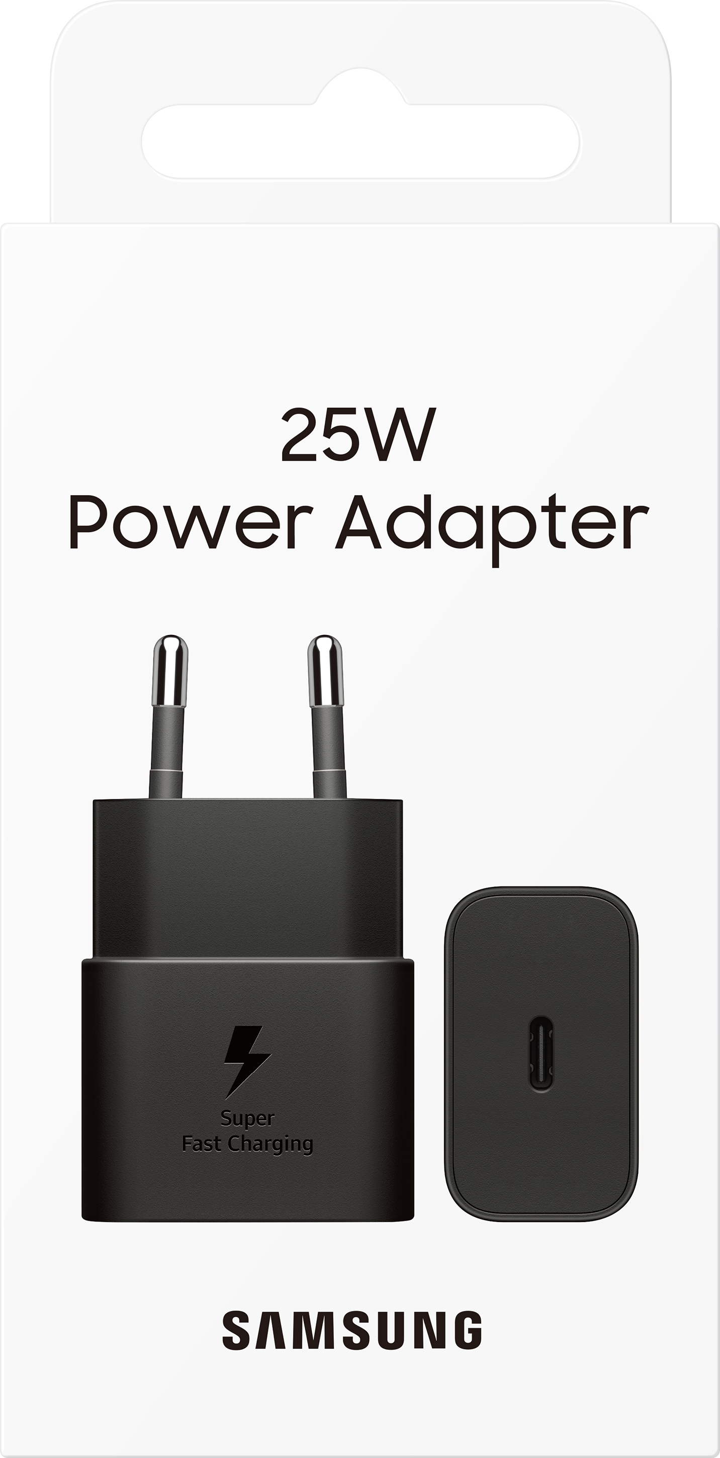 Samsung 25W USB-C GaN -verkkovirtalaturi, musta