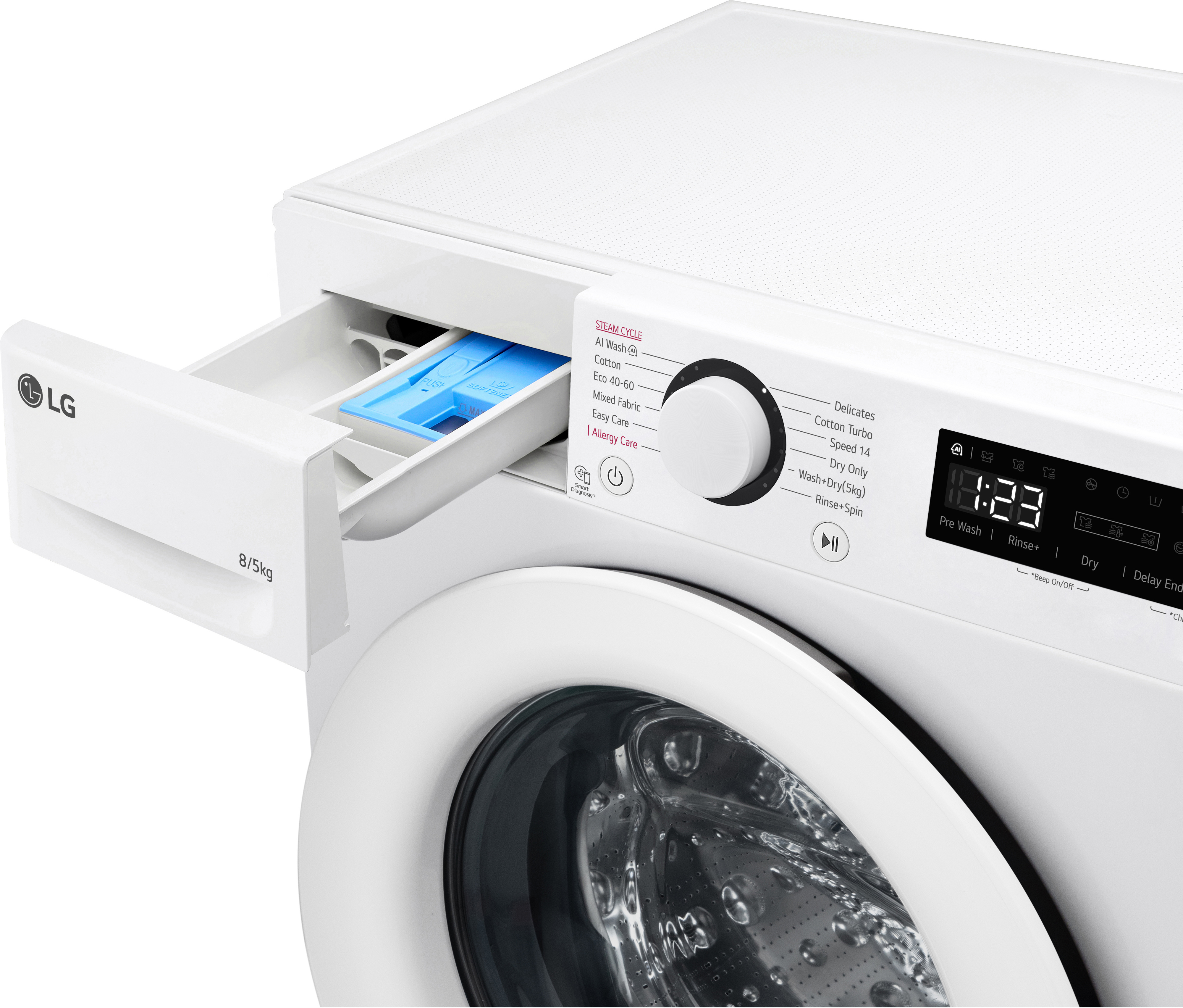 LG F2DV707S2W1 kuivaava pesukone
