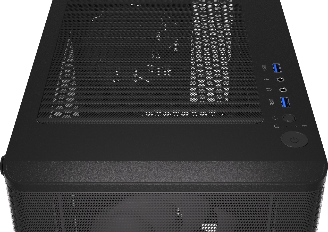 Endorfy Ventum 200 ARGB ATX-kotelo ikkunalla, musta