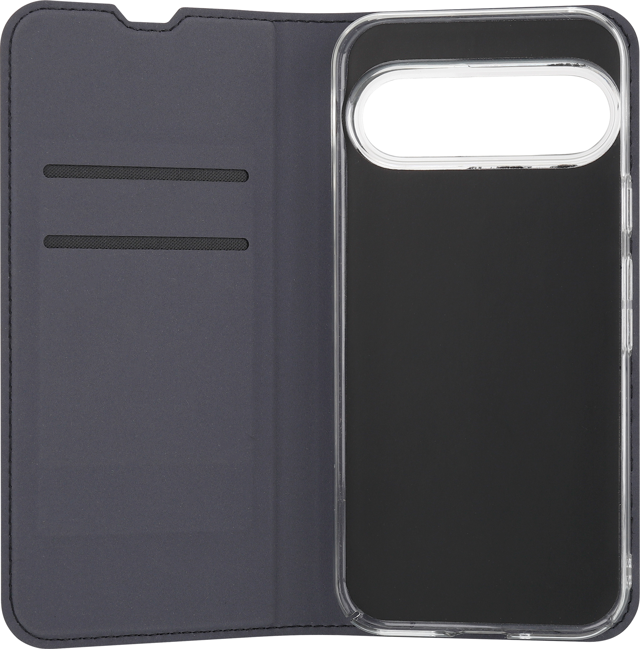 FoneKit BookCase -suojakotelo, Google Pixel 9 Pro, musta