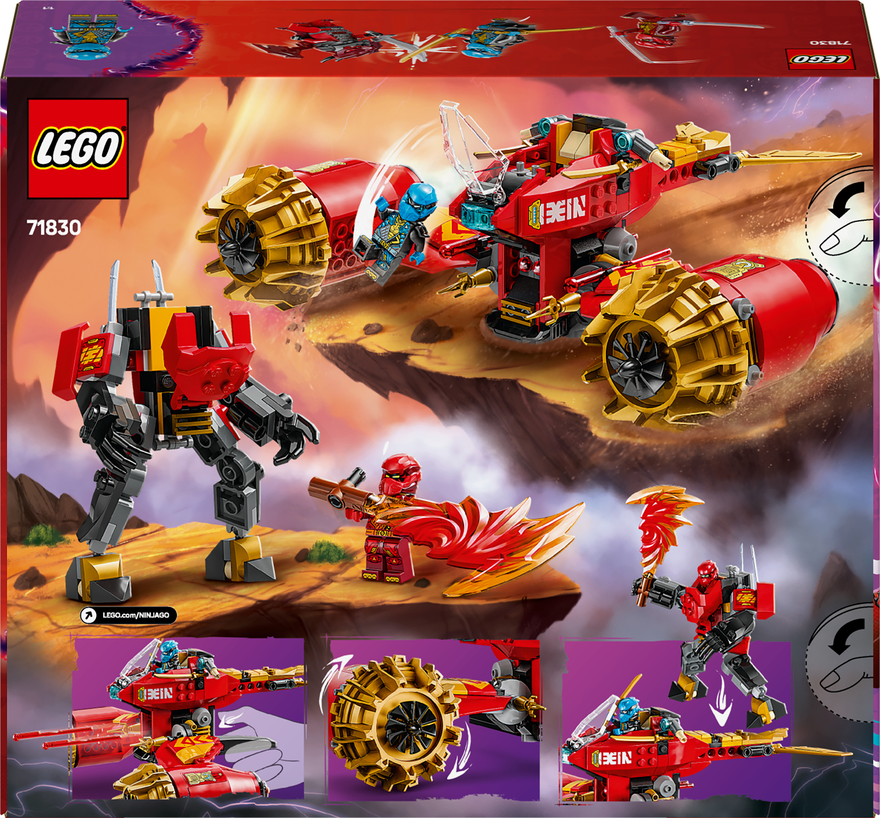 LEGO Ninjago 71830 – Kain myrskynratsastajarobotti