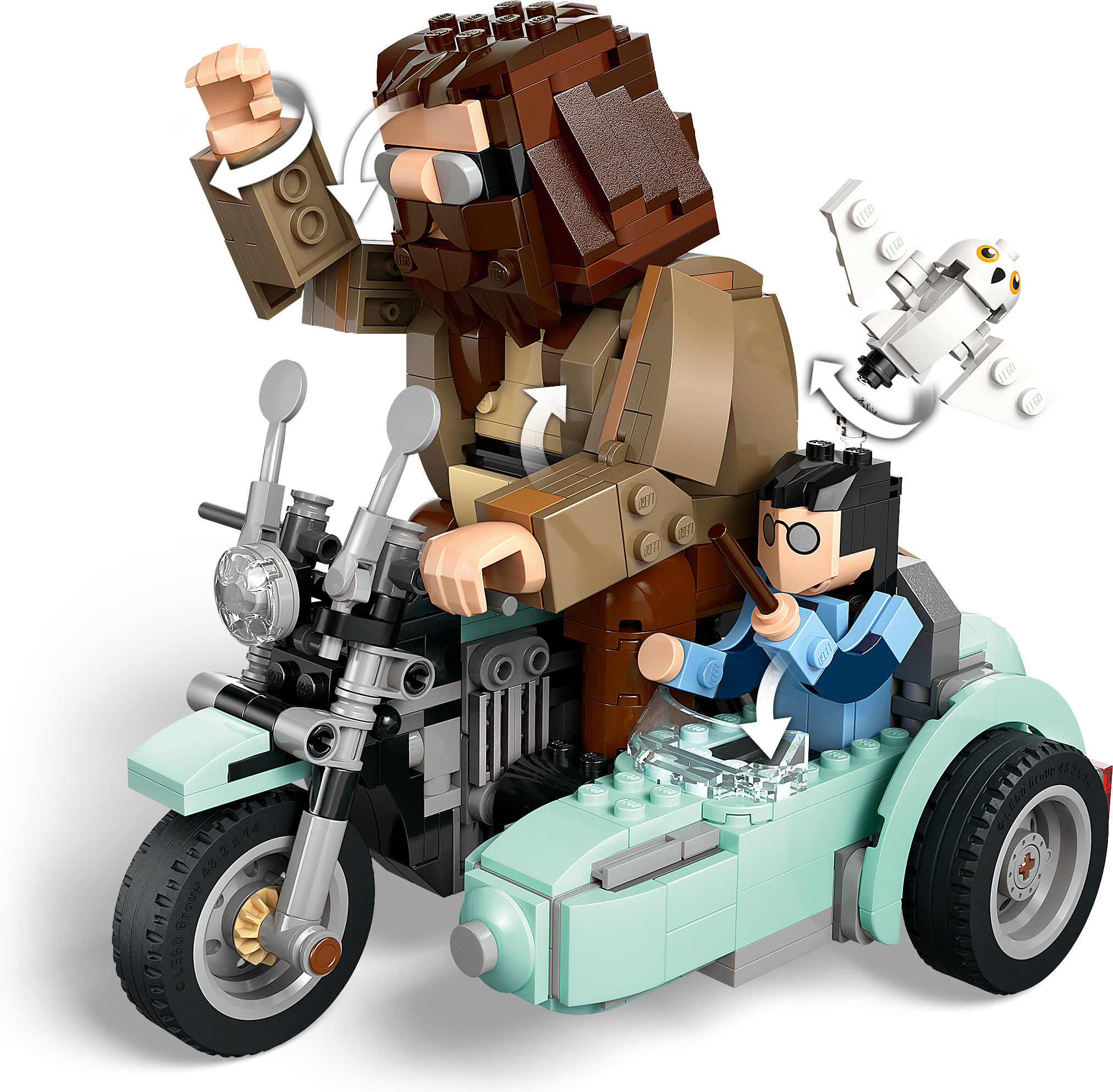 LEGO Harry Potter 76443 – Hagrid ja Harry moottoripyöräajelulla