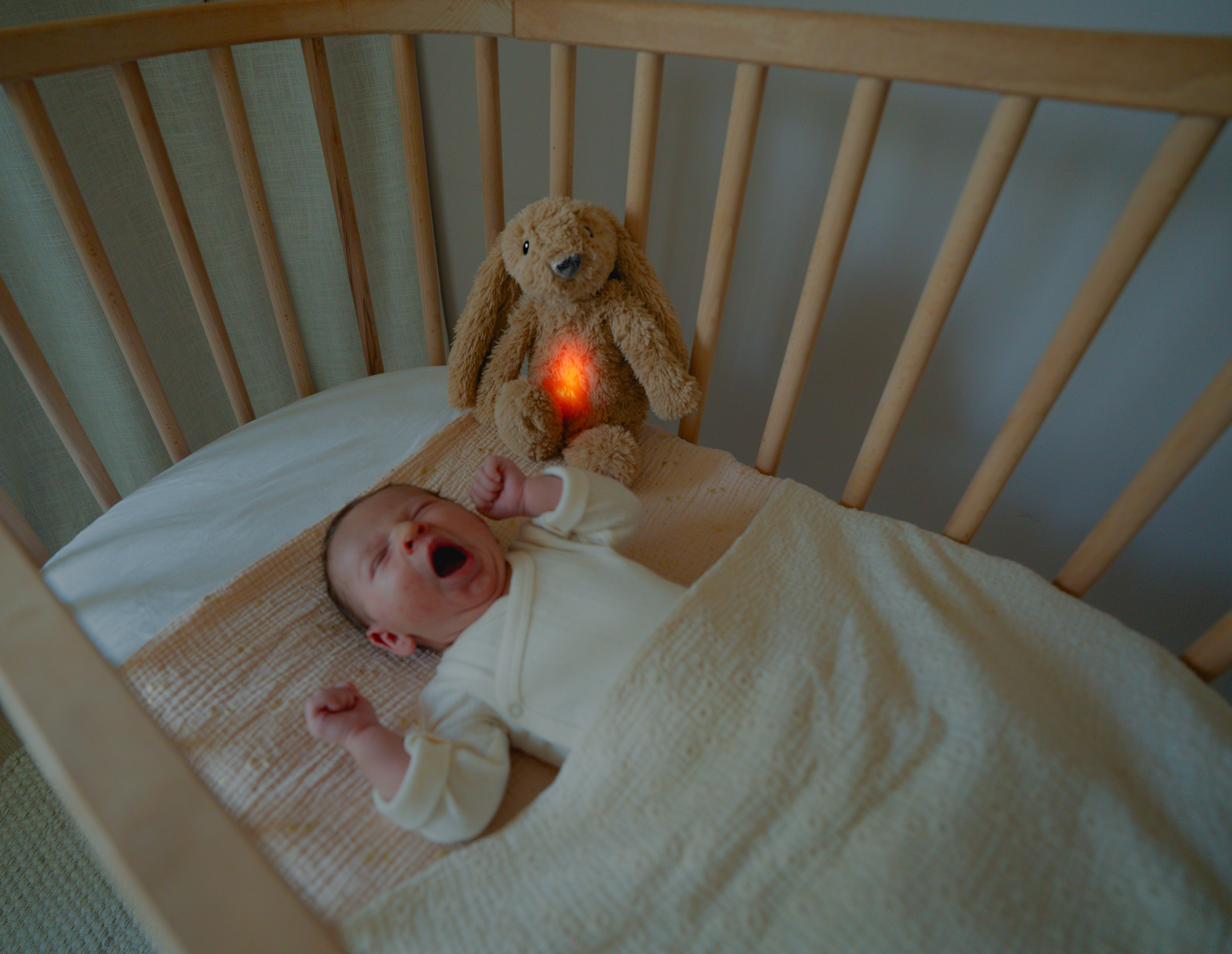 Zazu Ro The Rabbit yövalo, valkoinen