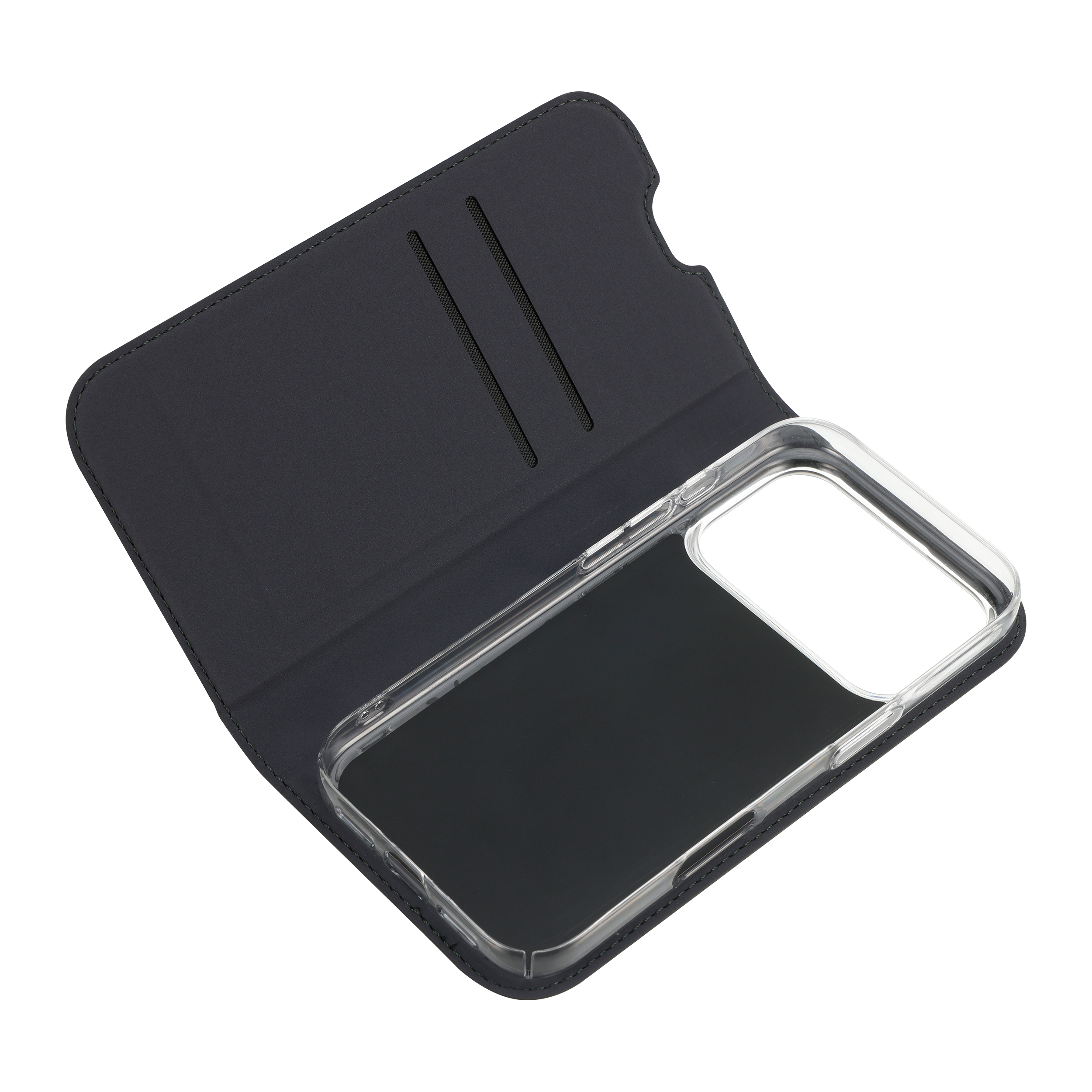 FoneKit BookCase suojakotelo, iPhone 17 Pro, tummanvihreä