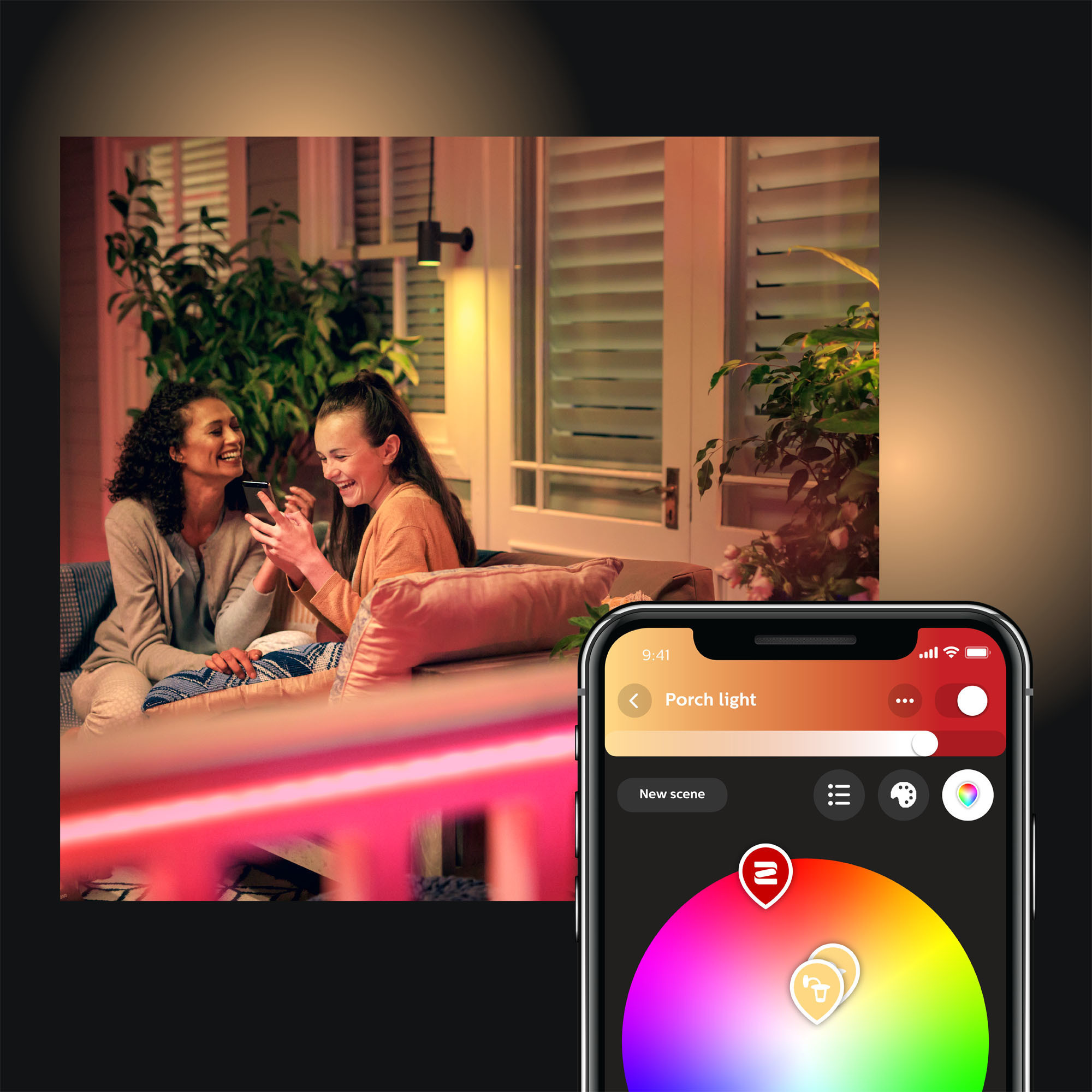 Philips Hue Outdoor Lightstrip -valonauha 2 m, ulkokäyttöön