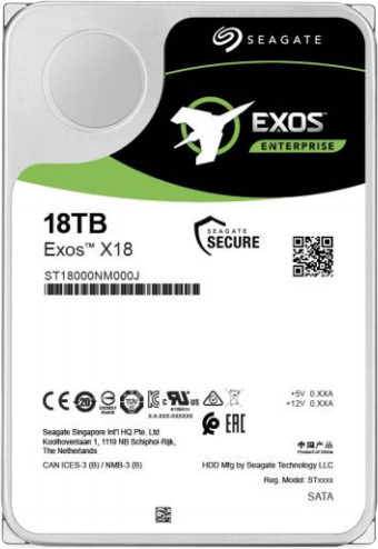 Seagate Exos X18 18 Tt SATAIII 256 Mt 3,5" -kovalevy