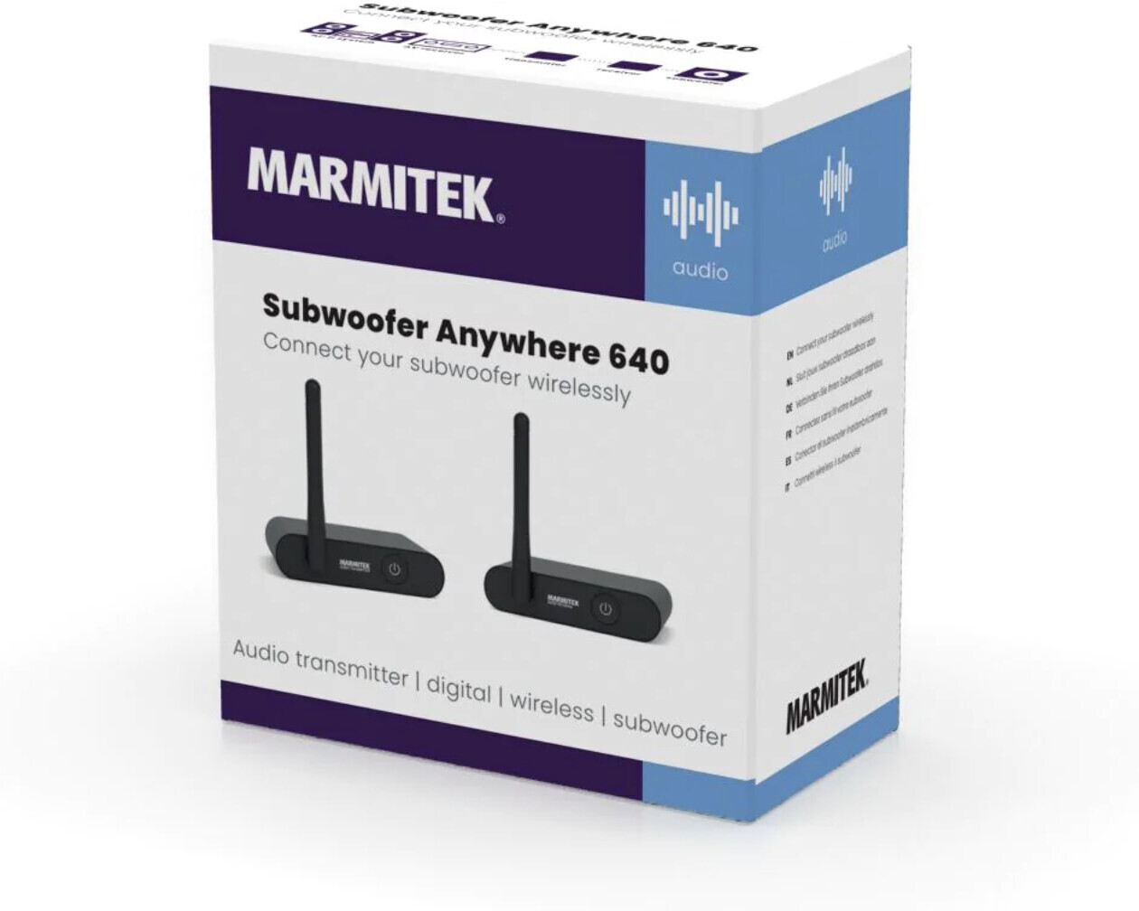 Marmitek Subwoofer Anywhere 640 -audiovastaanotin ja lähetin