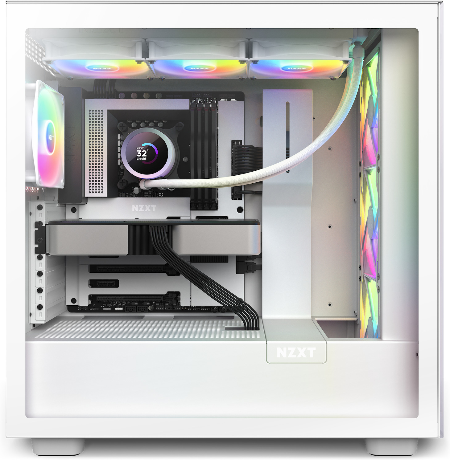 NZXT Kraken Elite 240 RGB -nestejäähdytysjärjestelmä, valkoinen