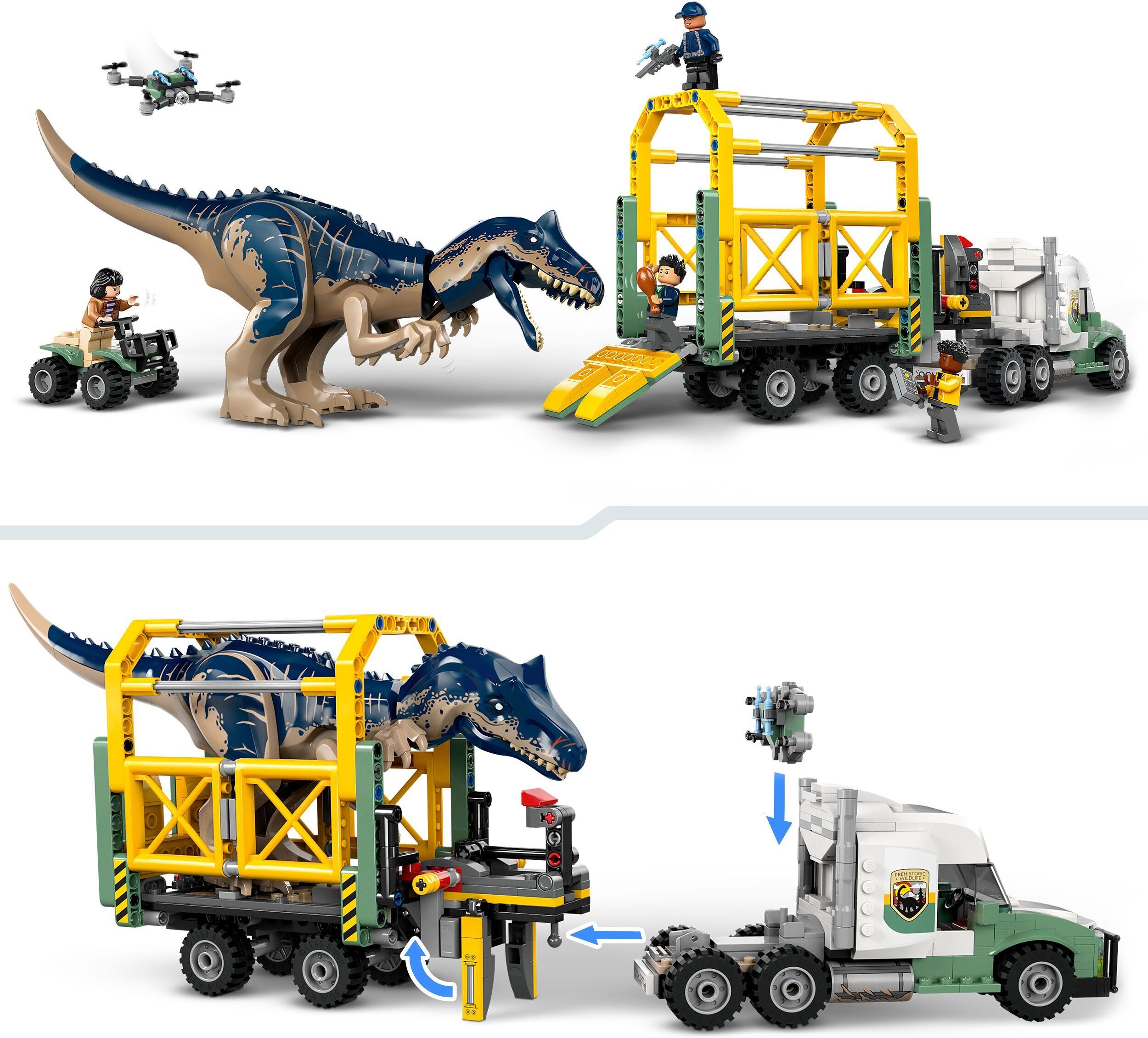LEGO Jurassic World 76966  - Dinosaurus-operaatiot: Allosaurus-rekka
