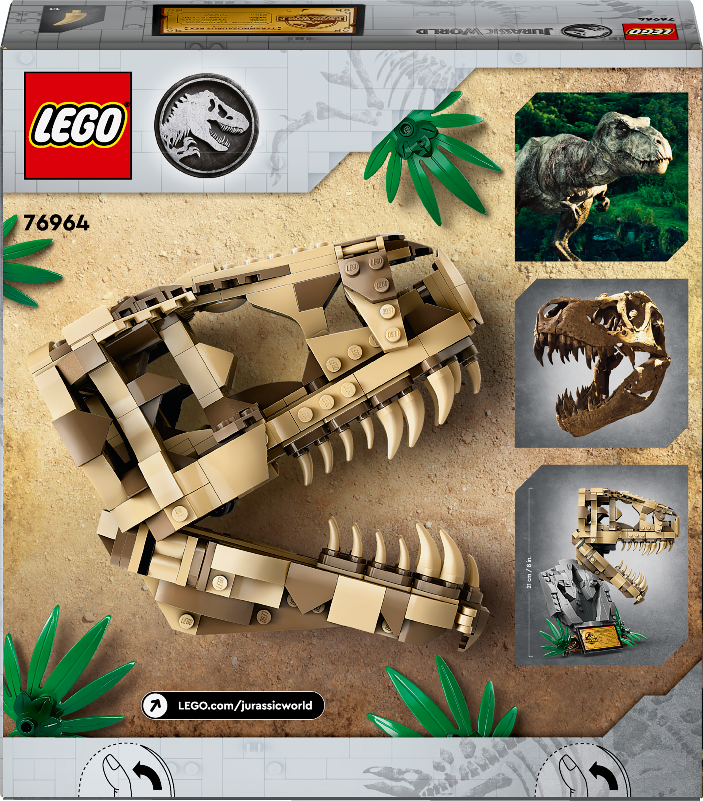 LEGO Jurassic World 76964  - Dinosaurusfossiilit: T. rexin pääkallo