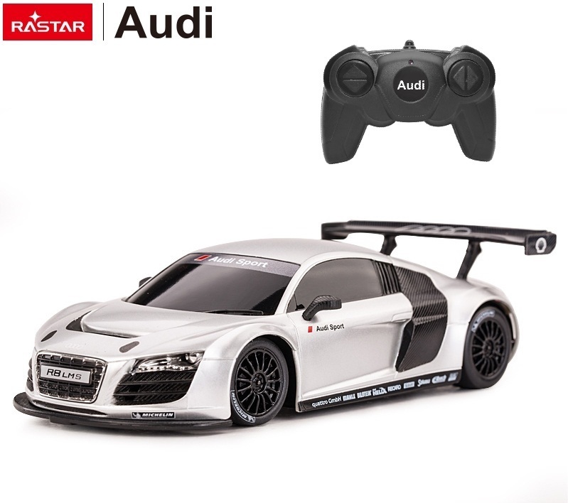RASTAR AUDI R8 Silver R/C -kauko-ohjattava auto, 1:24
